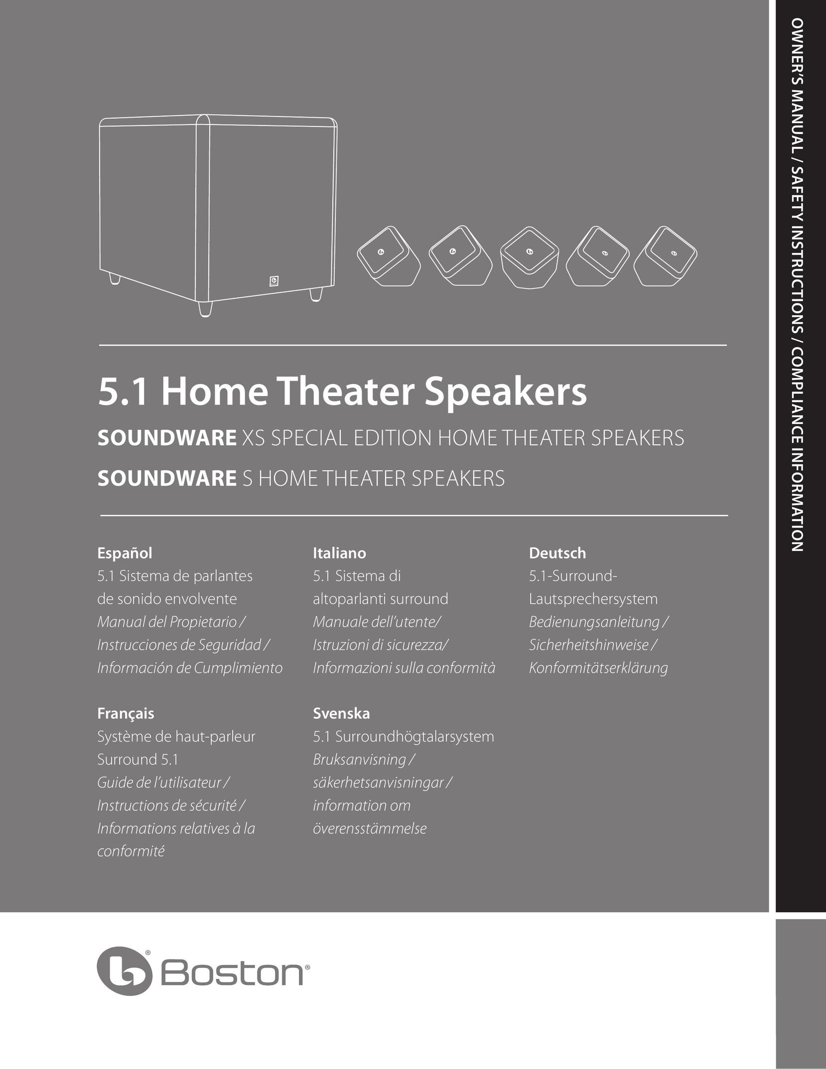 Boston Acoustics XS Car Speaker User Manual