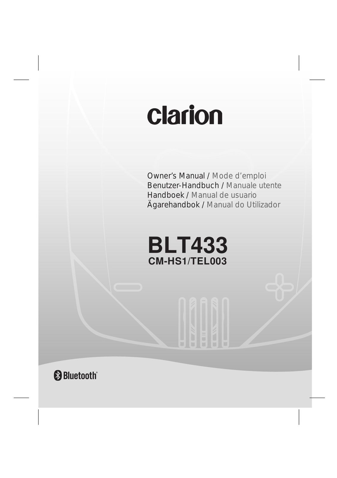 Clarion BLT433 Car Speaker User Manual
