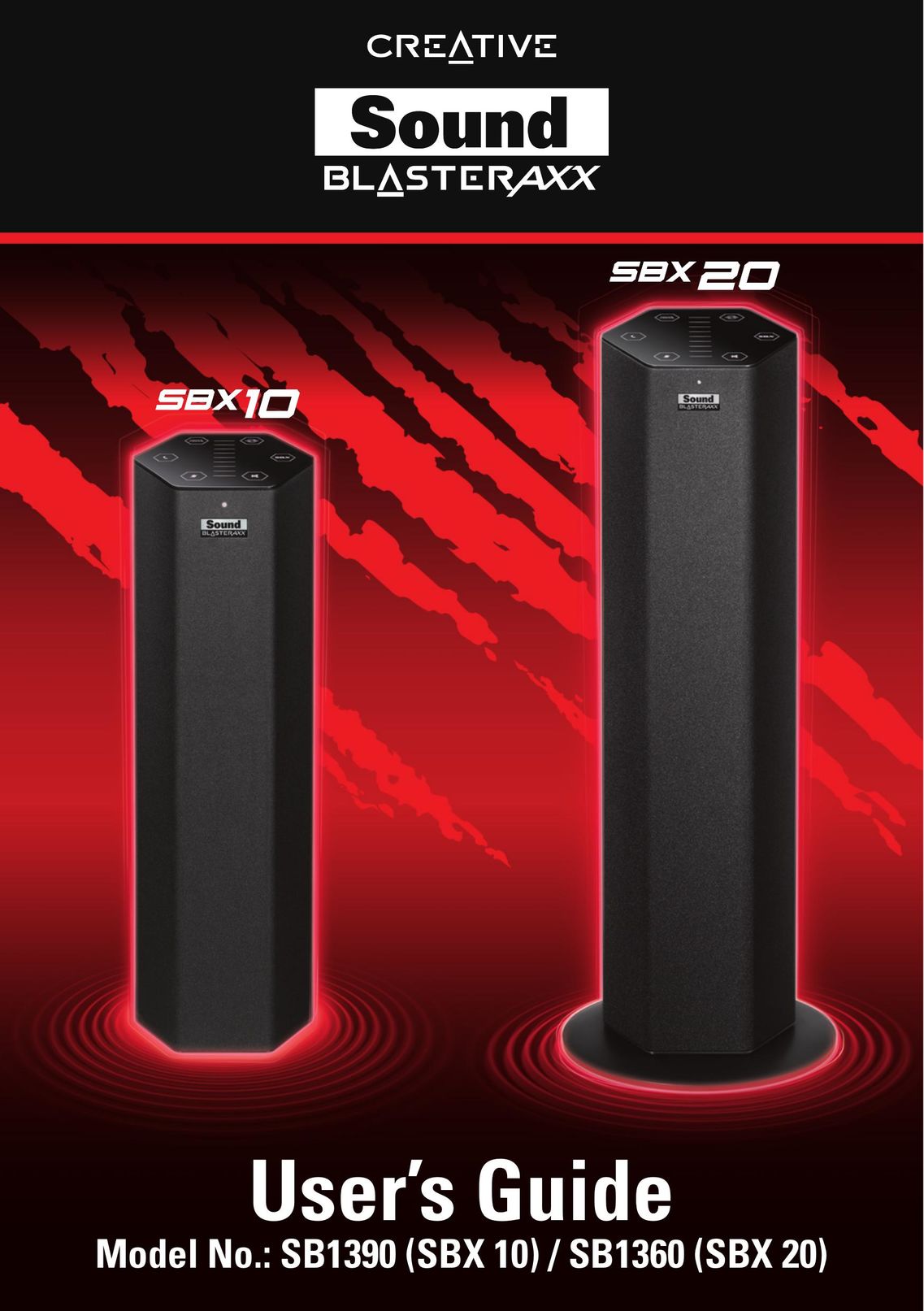 Creative SB1390 (SBX10) Car Speaker User Manual