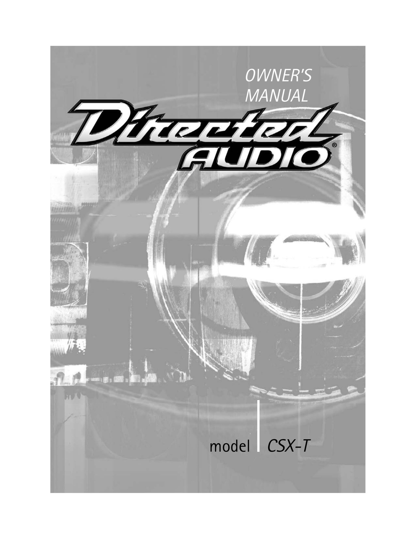 Directed Audio CSX-T Car Speaker User Manual
