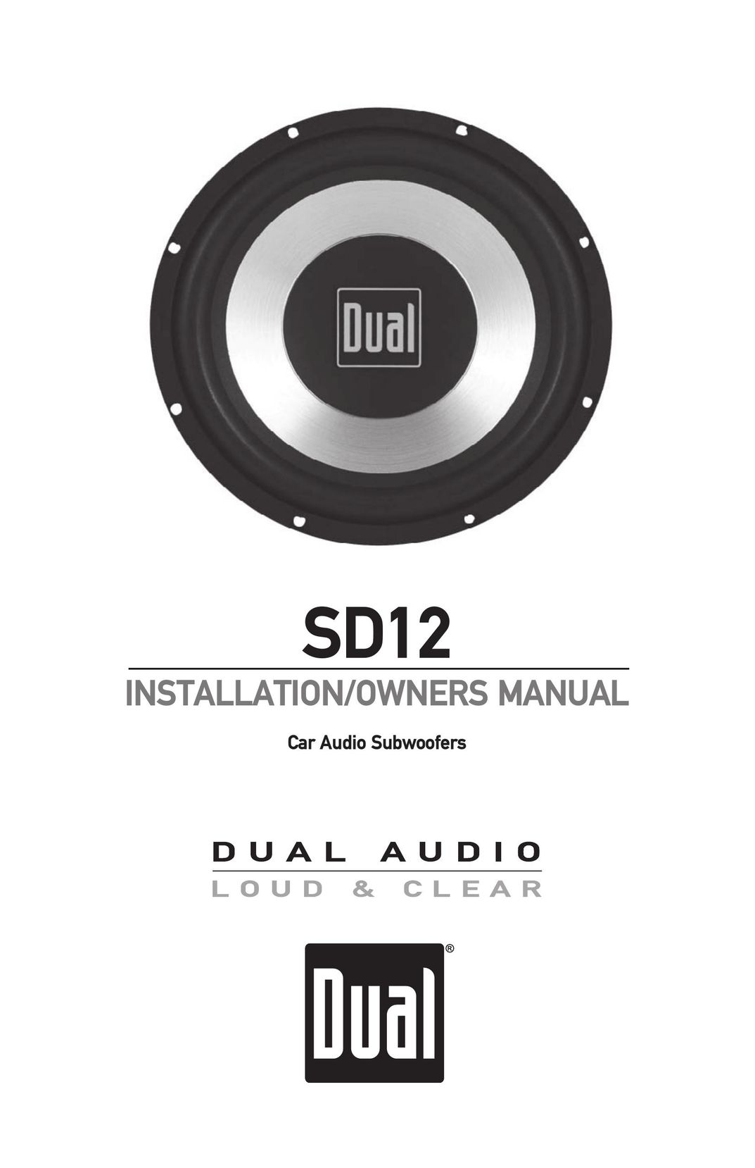 Dual SD12 Car Speaker User Manual
