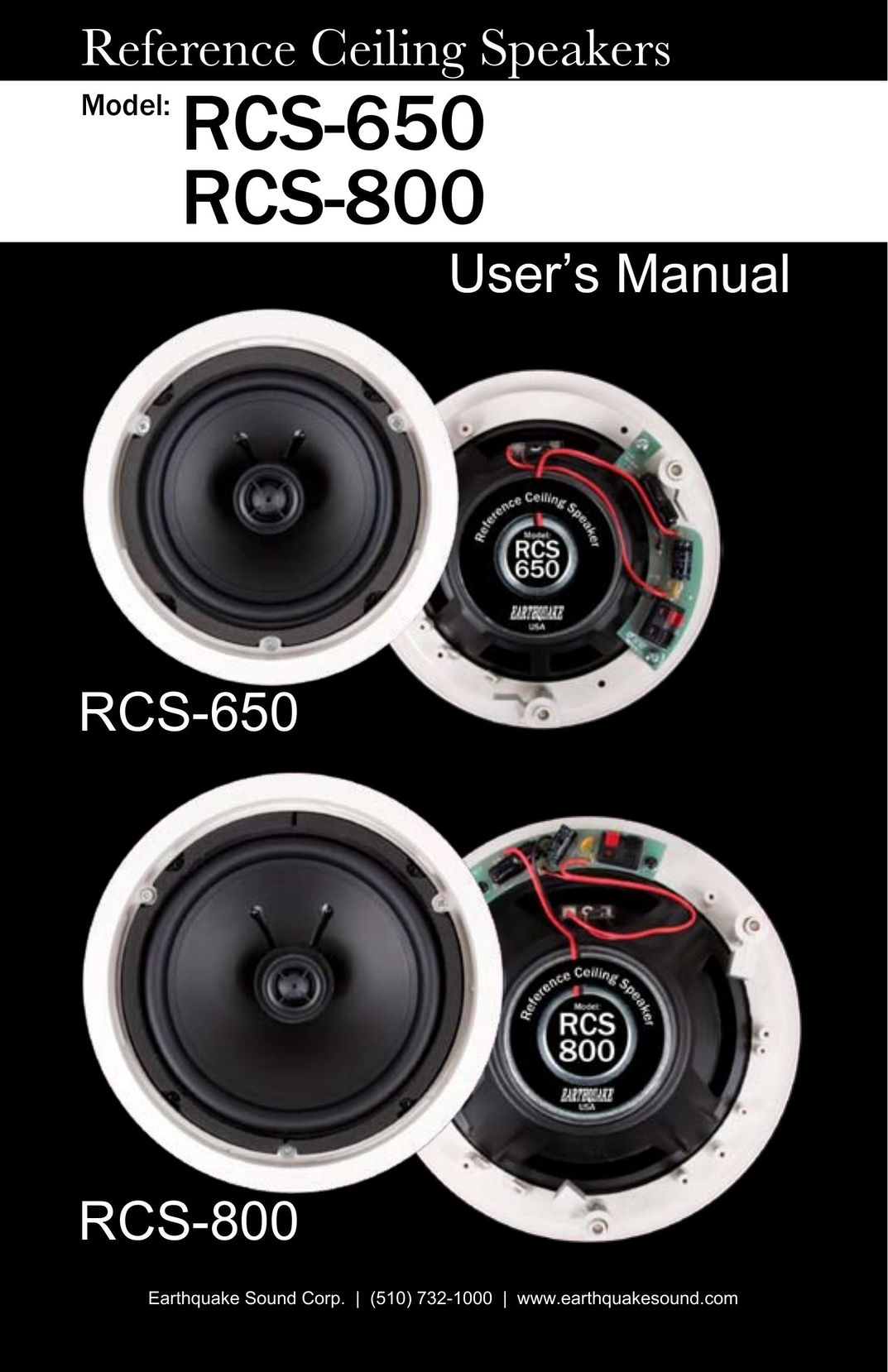 Earthquake Sound RCS-650 Car Speaker User Manual