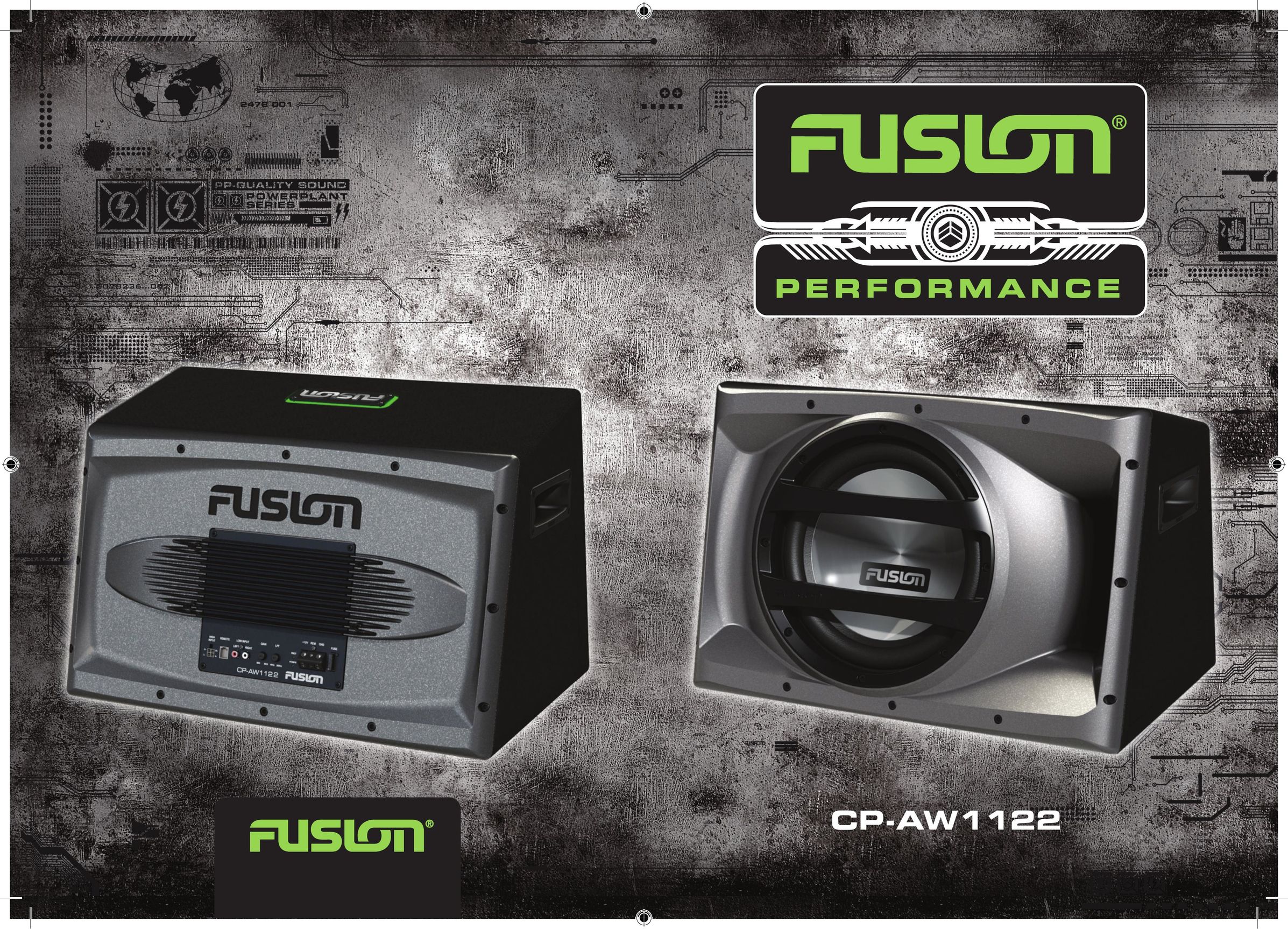 Fusionbrands CP-AW1122 Car Speaker User Manual