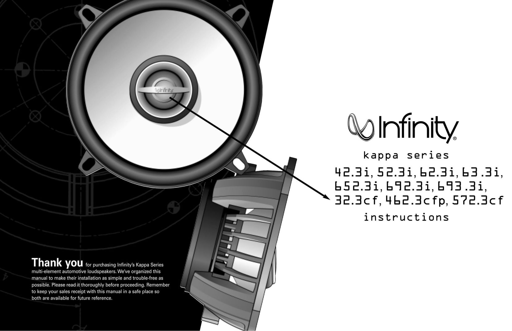 Infinity 63.3I Car Speaker User Manual