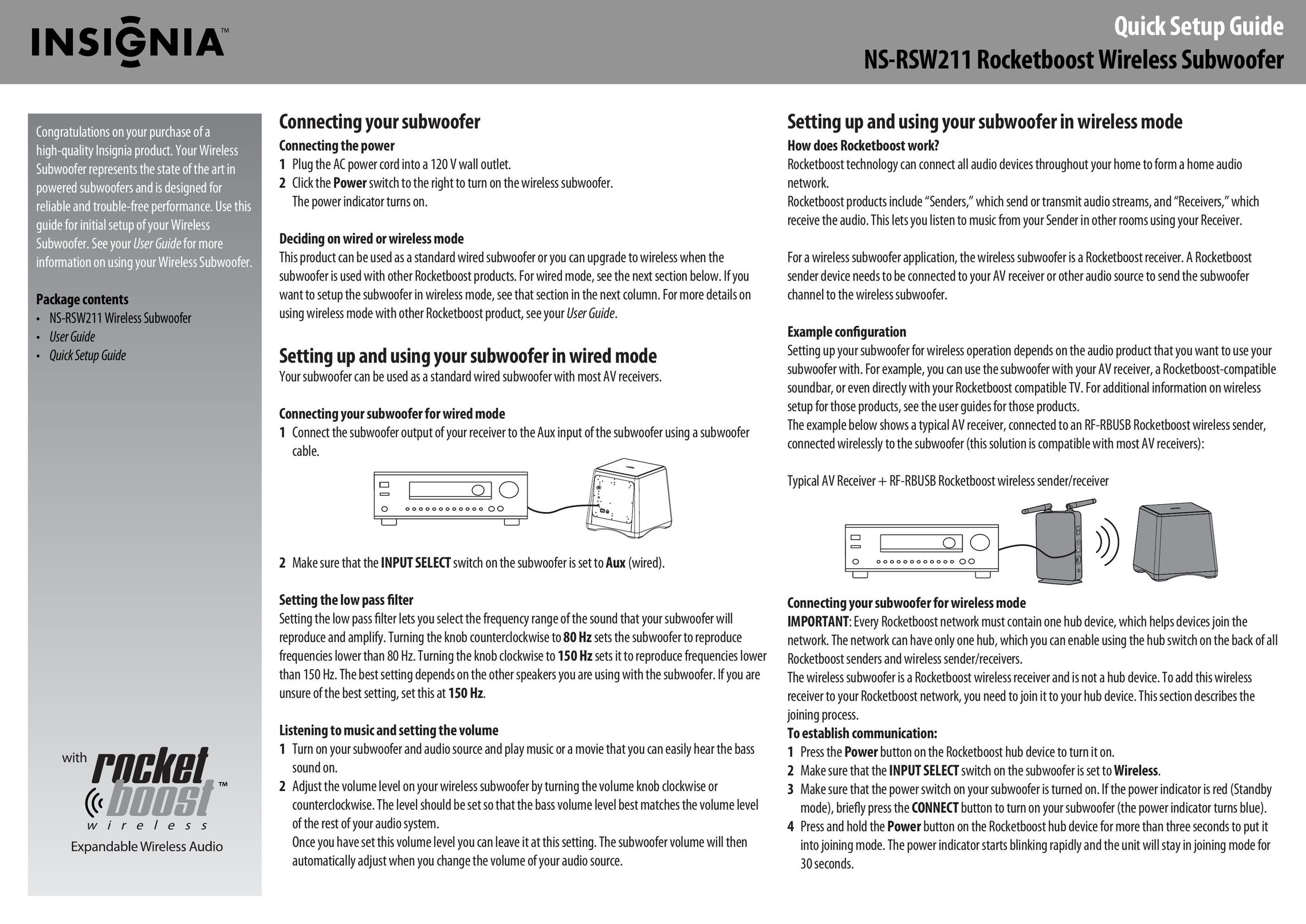 Insignia NS-32E859A11 Car Speaker User Manual