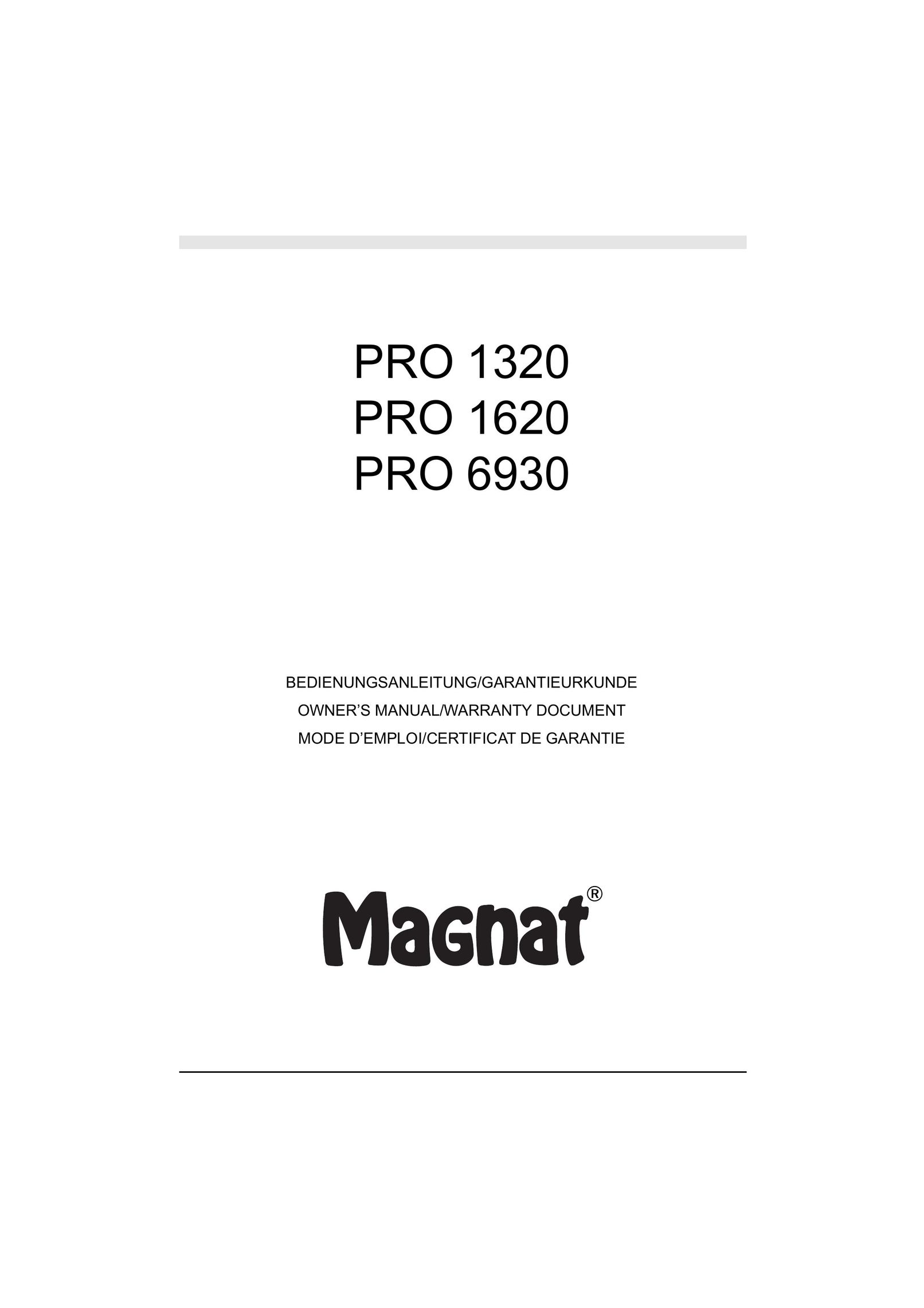 Magnat Audio PRO 1620 Car Speaker User Manual