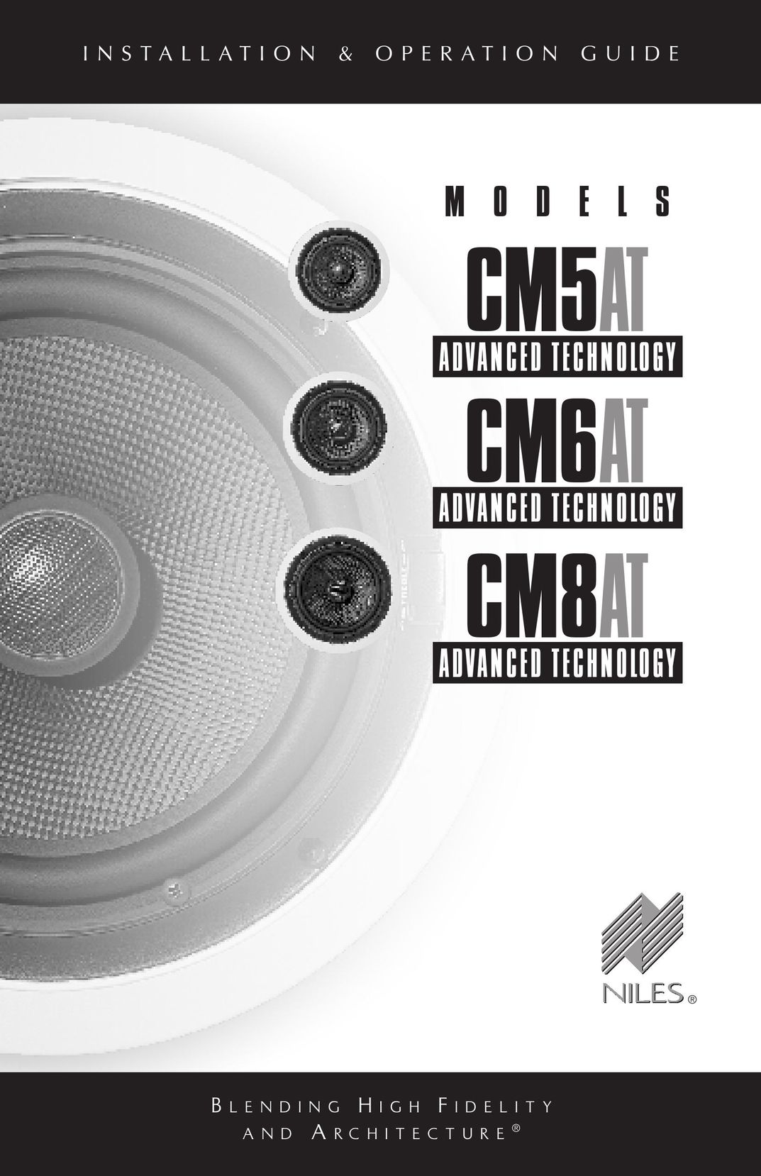 Niles Audio cm5at Car Speaker User Manual