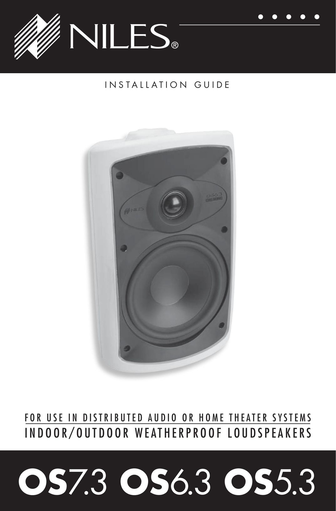Niles Audio OS5.3 Car Speaker User Manual