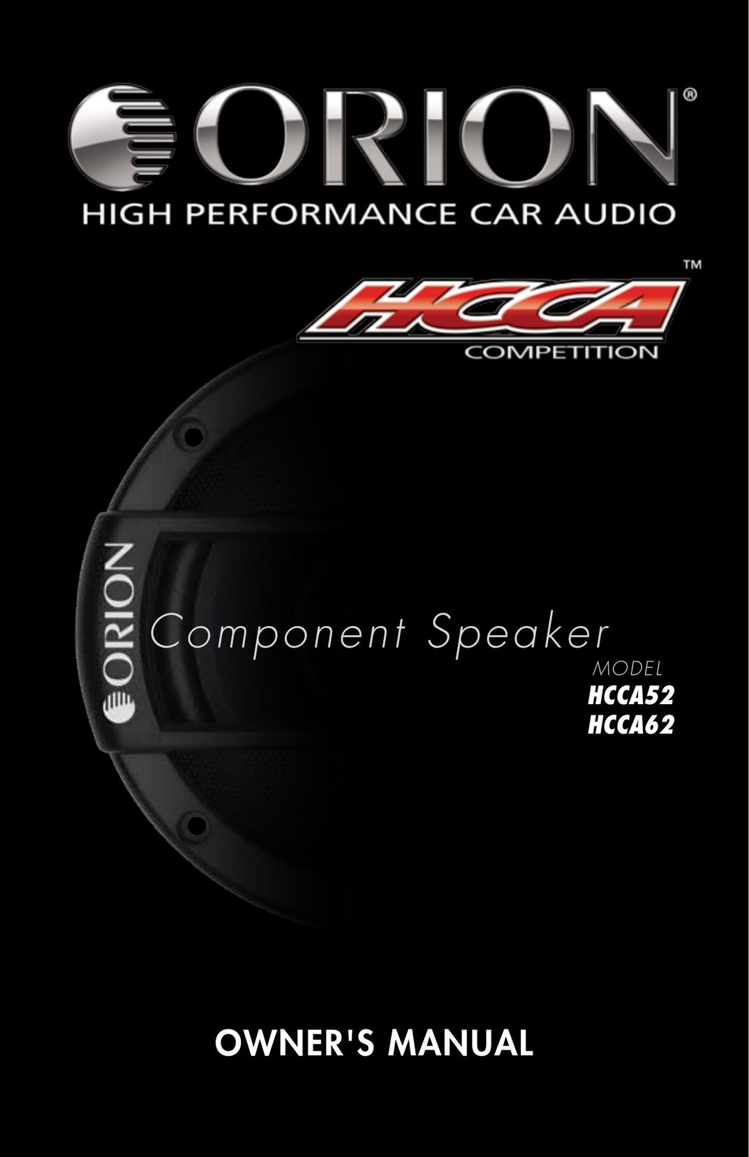 Orion Car Audio HCCA62 Car Speaker User Manual