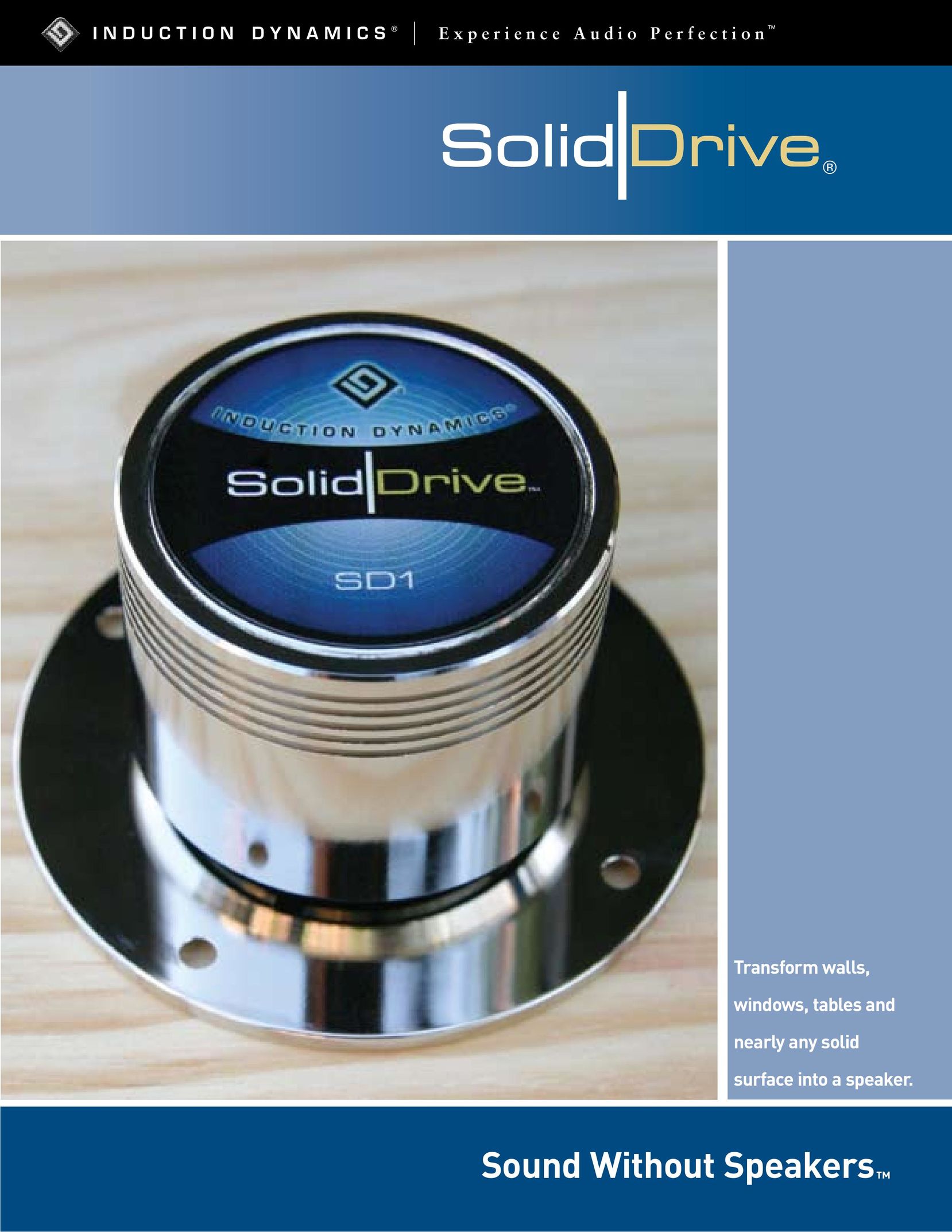 Phase Technology SD1 Car Speaker User Manual
