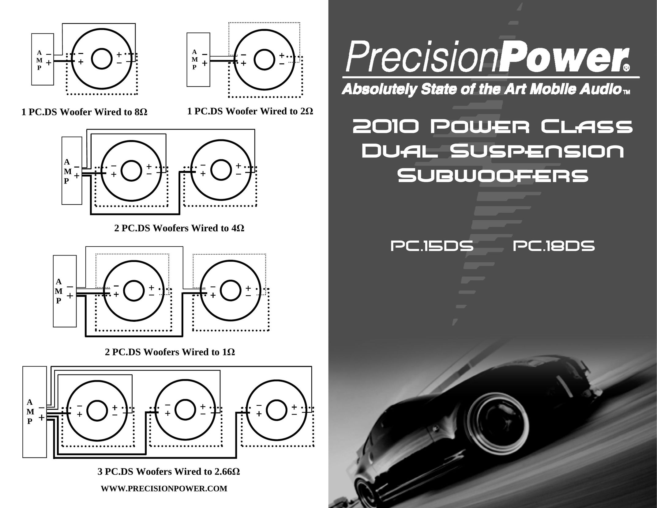 Precision Power PC.15DS Car Speaker User Manual