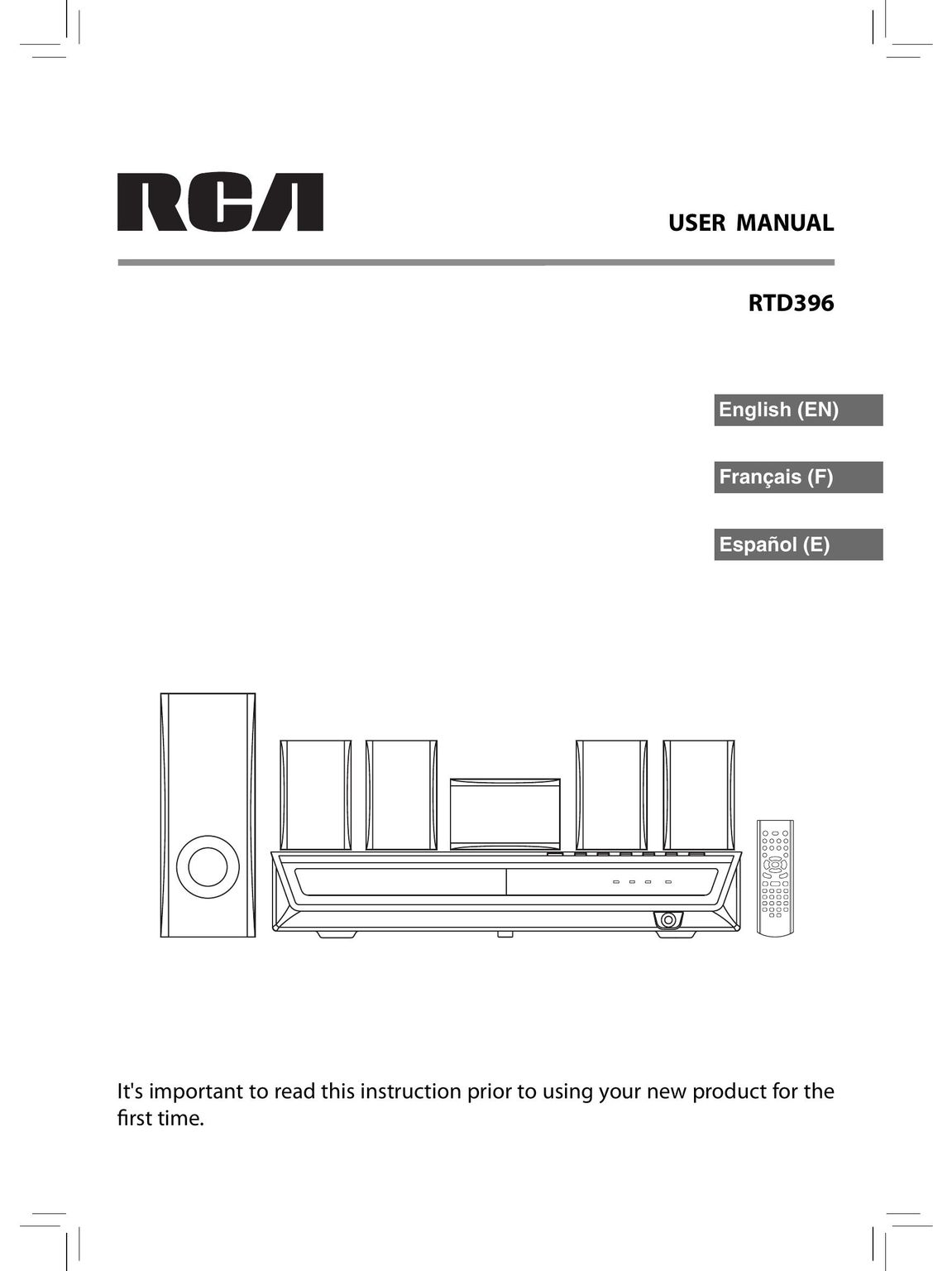 RCA RTD396 Car Speaker User Manual