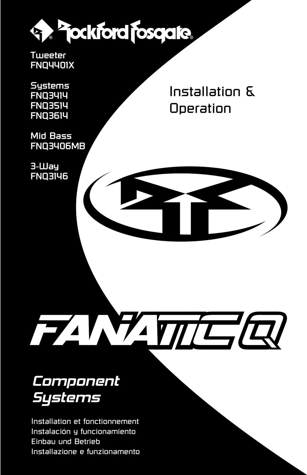 Rockford Fosgate FNQ3514 Car Speaker User Manual