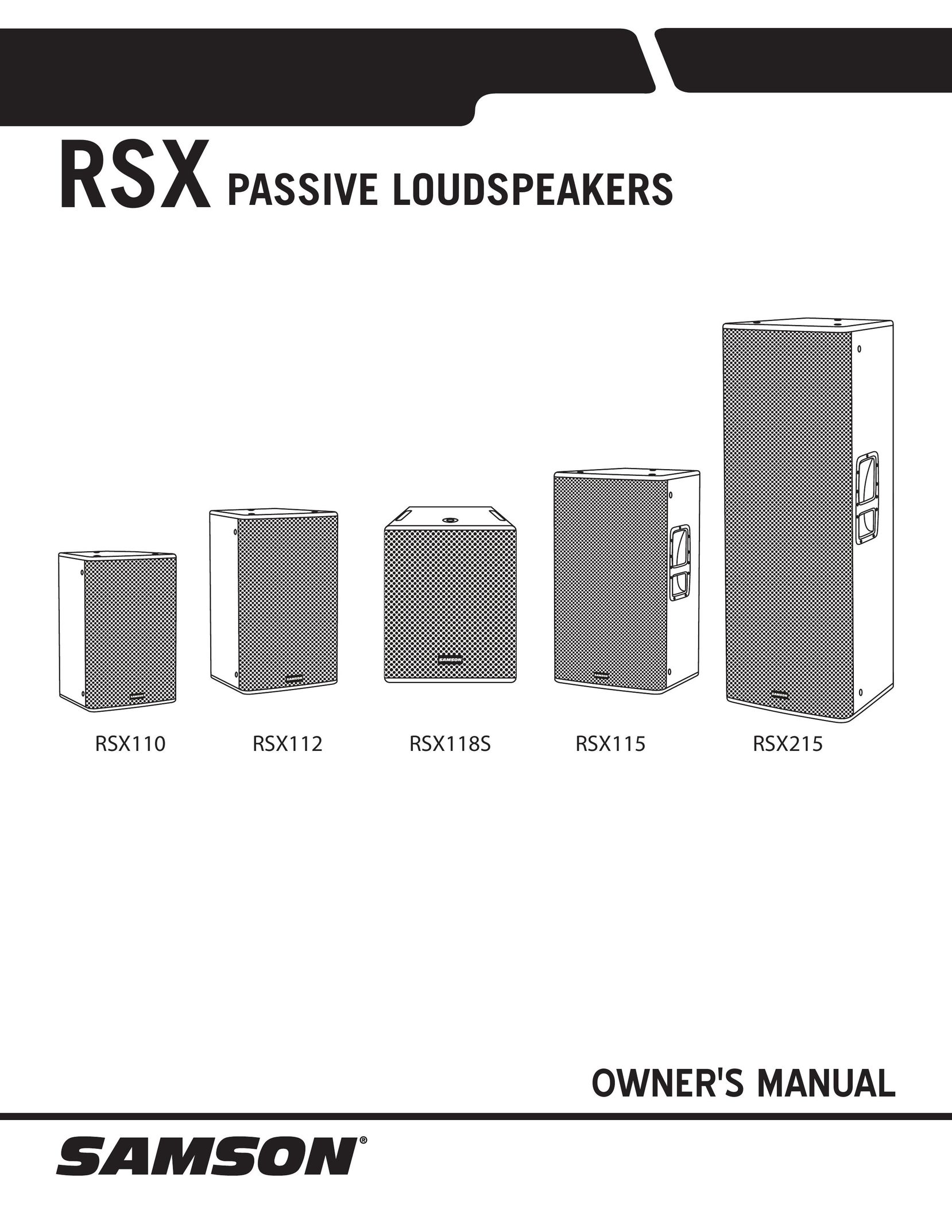 Samson RSX115 Car Speaker User Manual