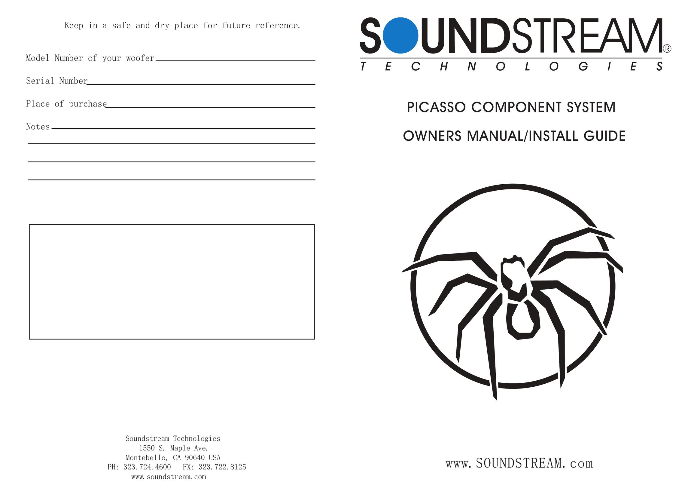 Soundstream Technologies G7170 Car Speaker User Manual