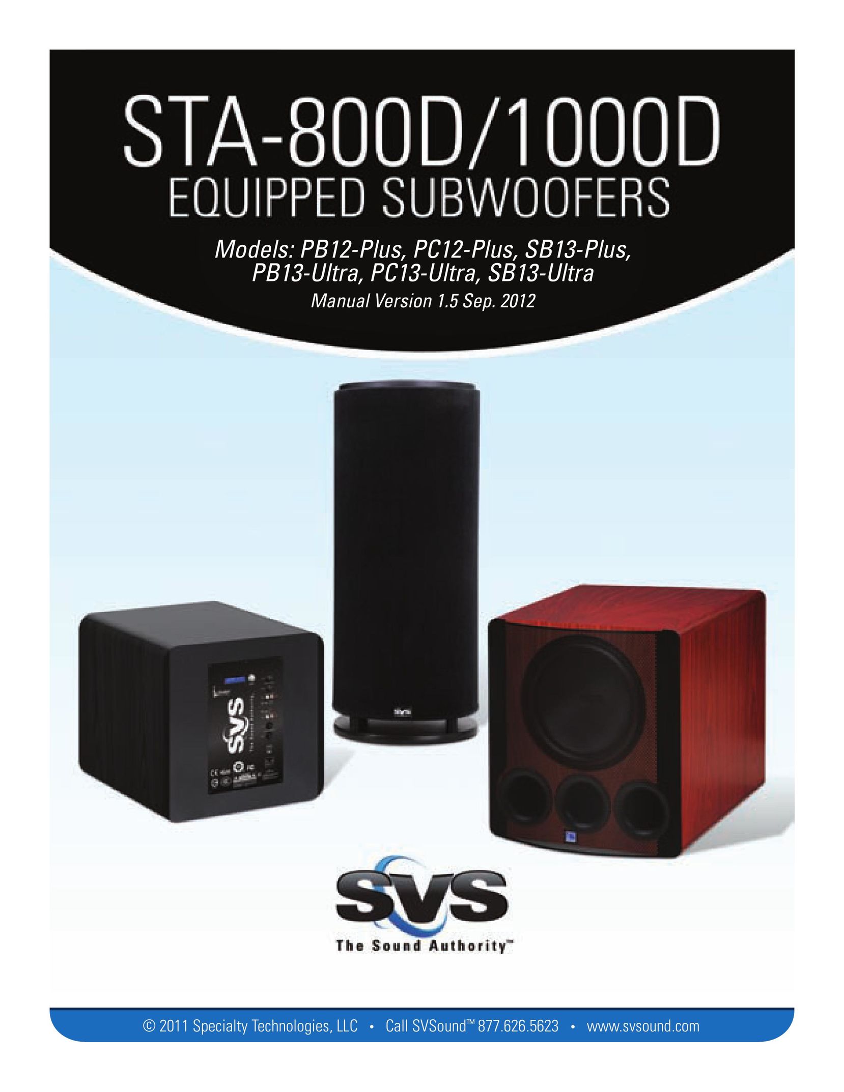 SV Sound PB12-Plus Car Speaker User Manual