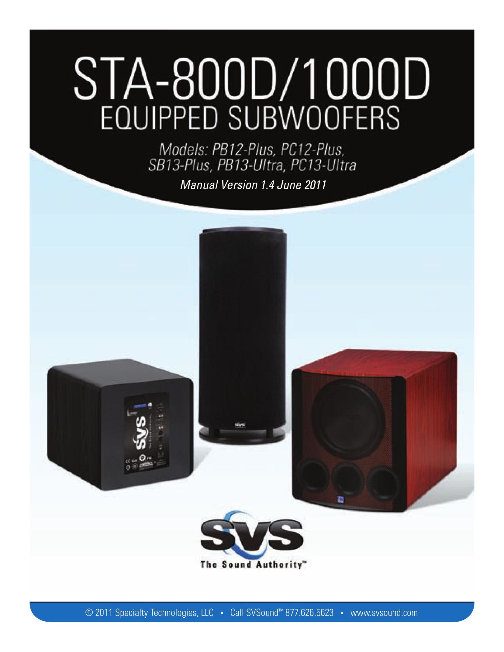 SV Sound STA-1000D Car Speaker User Manual