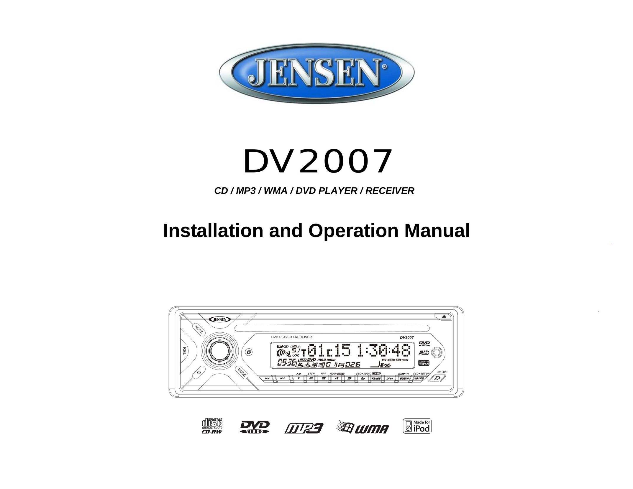 ASA Electronics DV2007 Car Stereo System User Manual
