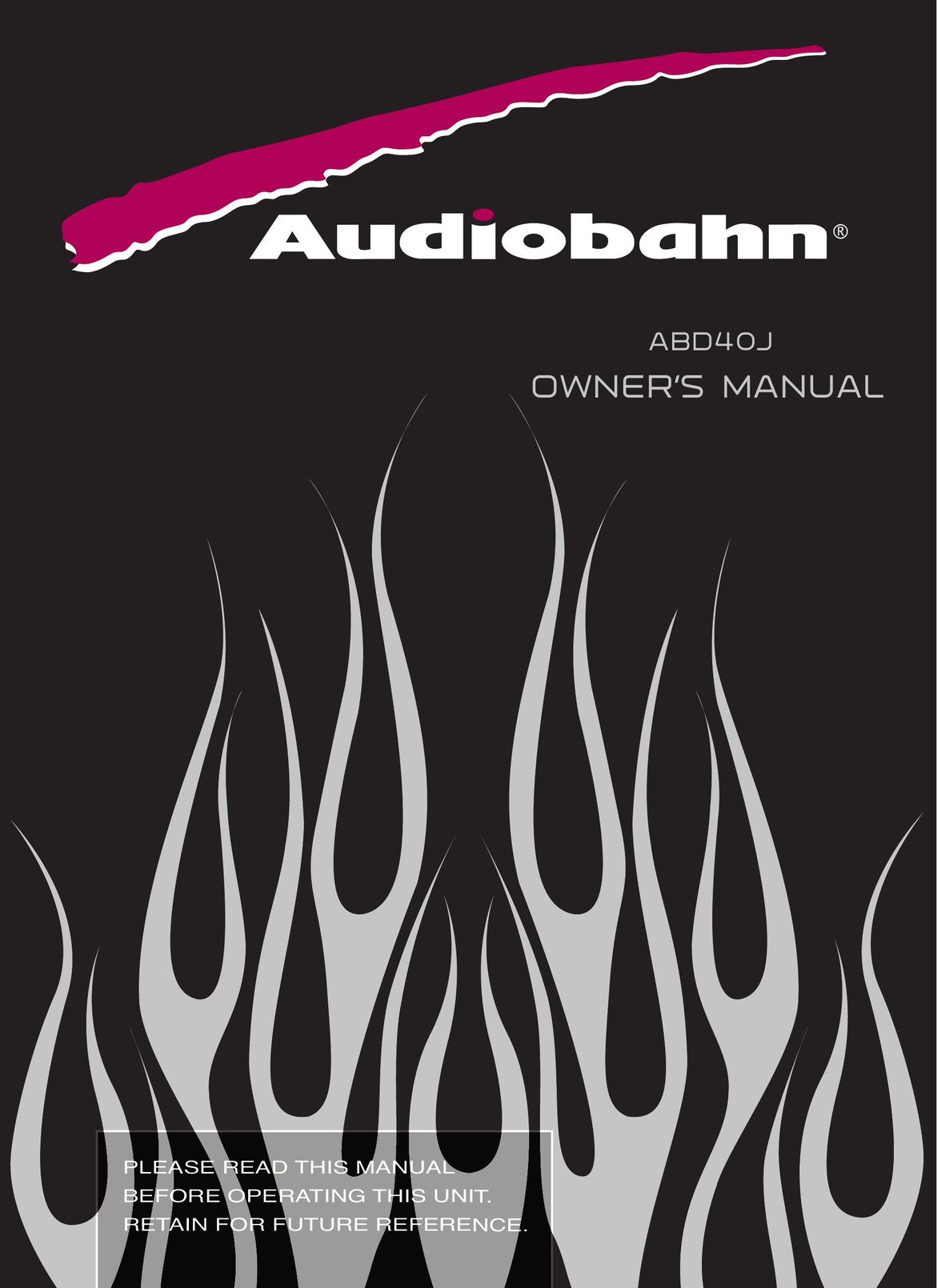 AudioBahn ABD40J Car Stereo System User Manual