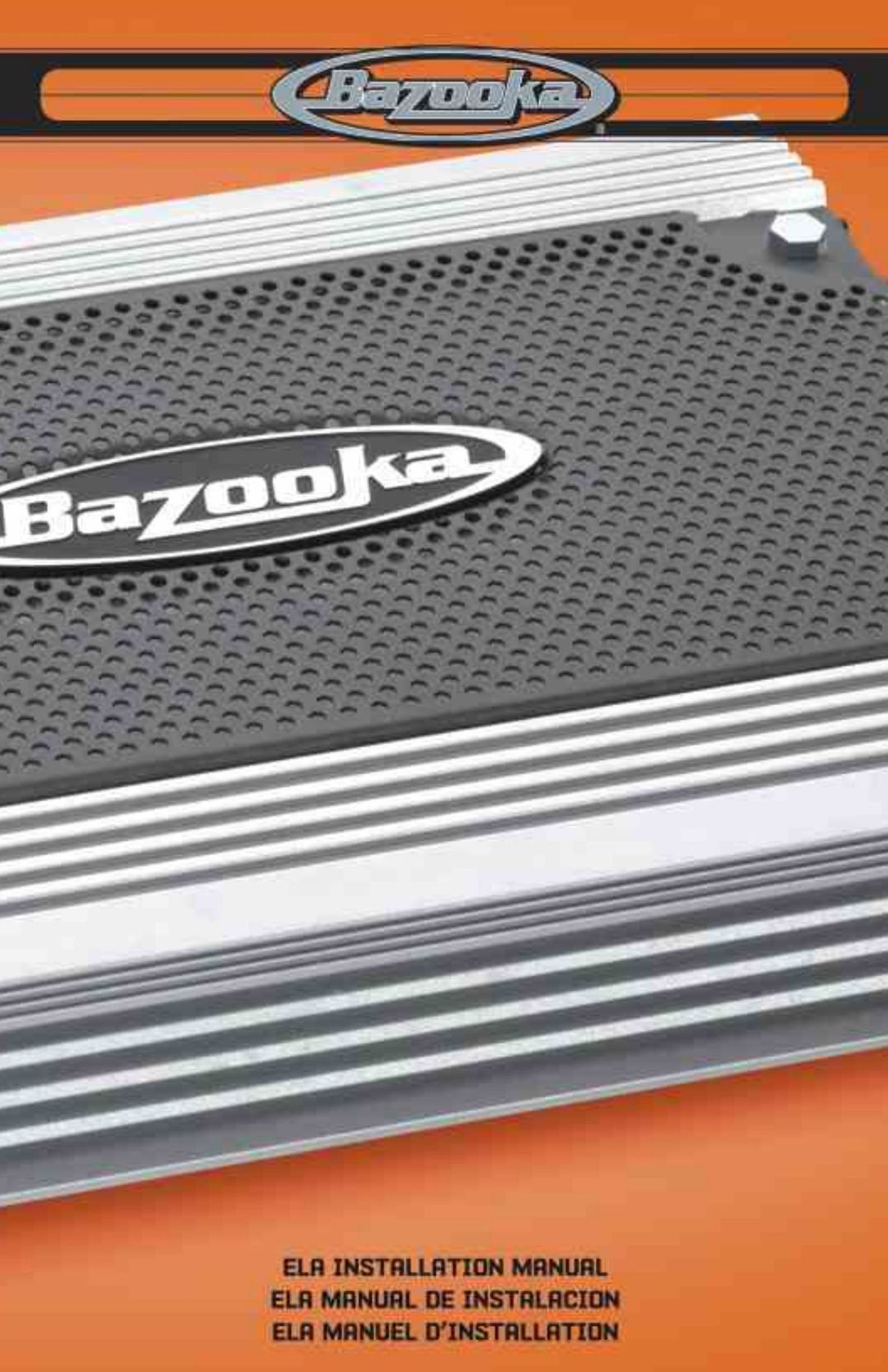 Bazooka ELA1300 Car Stereo System User Manual