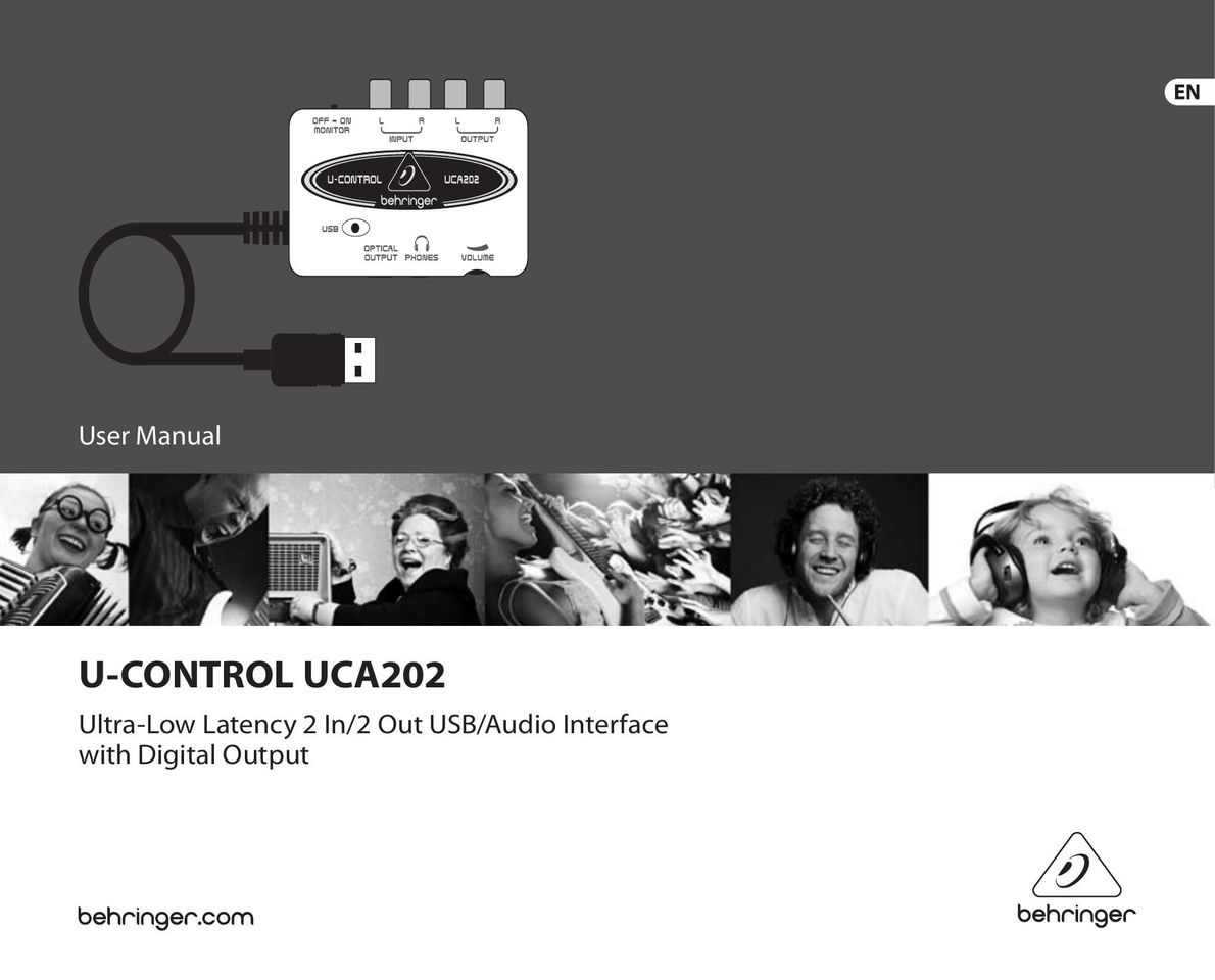 Behringer U-Control UCA202 Car Stereo System User Manual