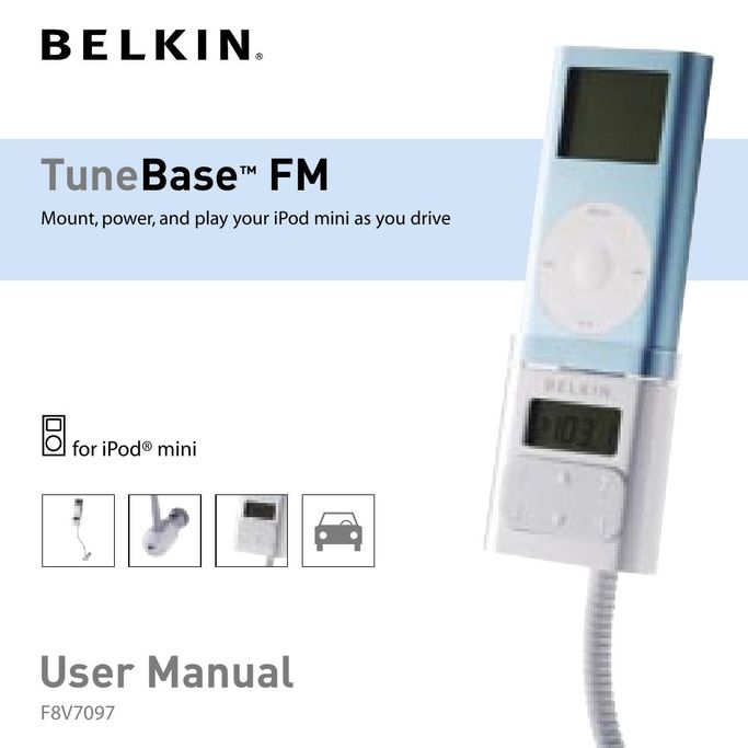 Belkin F8V7097 Car Stereo System User Manual