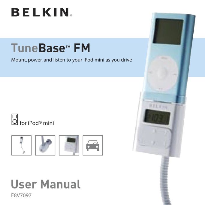 Belkin F8V7097 Car Stereo System User Manual