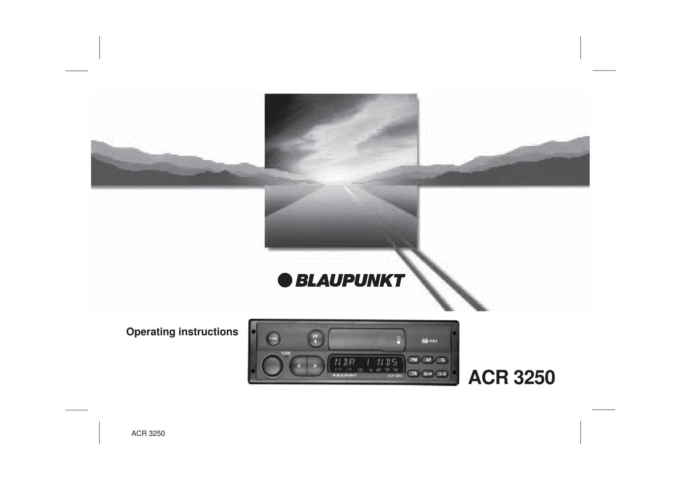 Blaupunkt ACR 3250 Car Stereo System User Manual