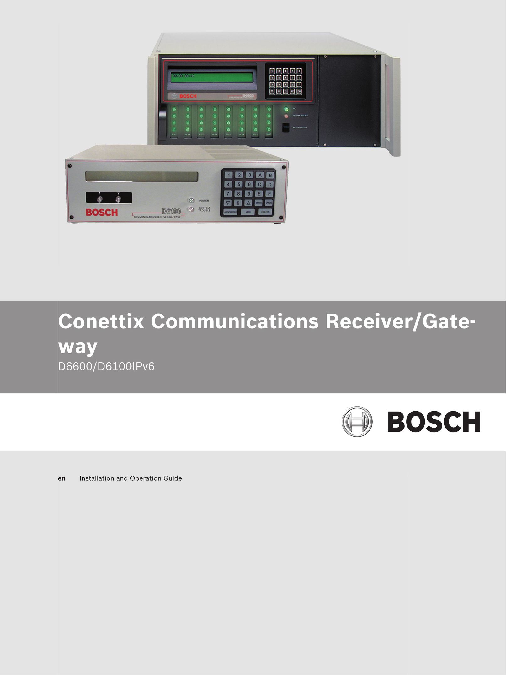 Bosch Appliances D6600 Car Stereo System User Manual