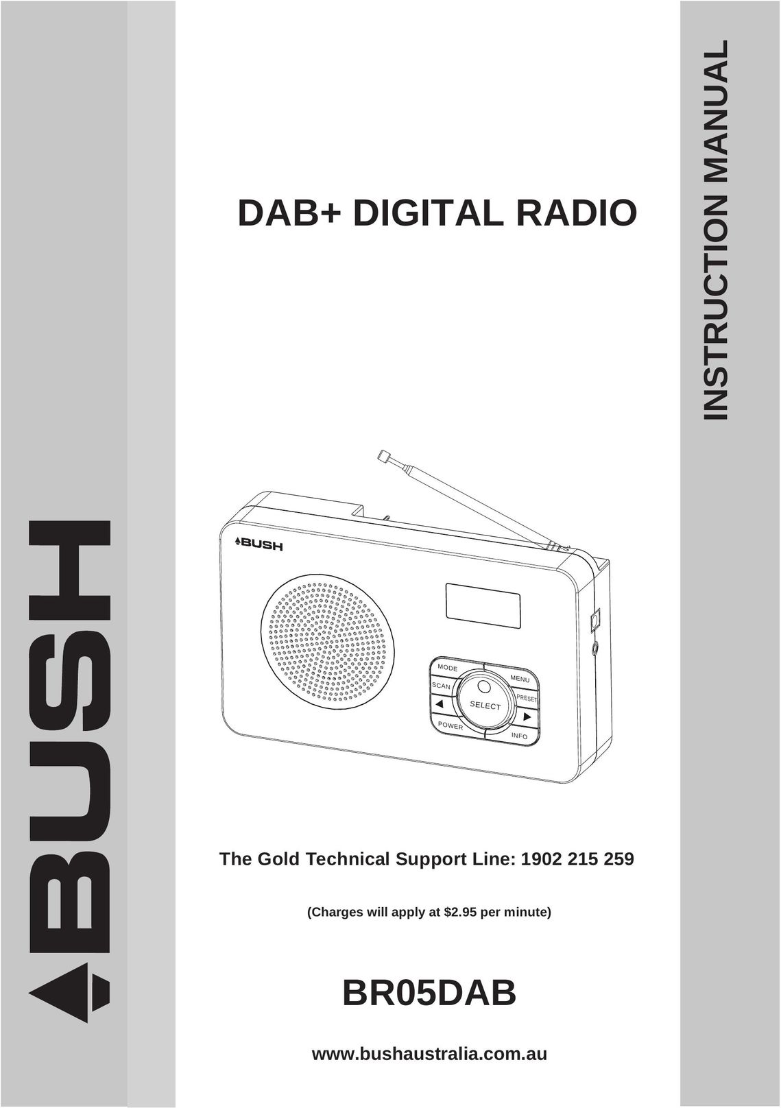 Bush BR05DAB Car Stereo System User Manual