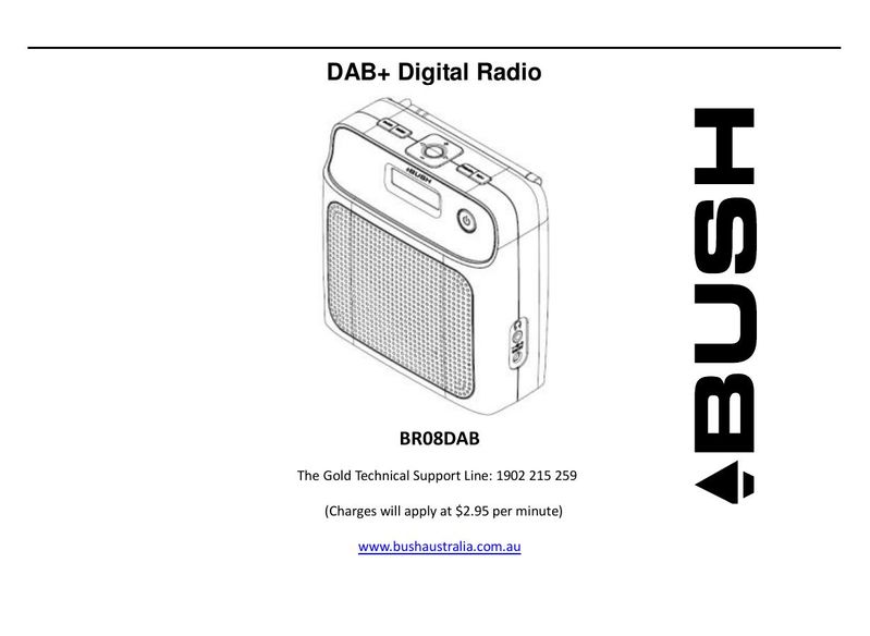 Bush BR08DAB Car Stereo System User Manual