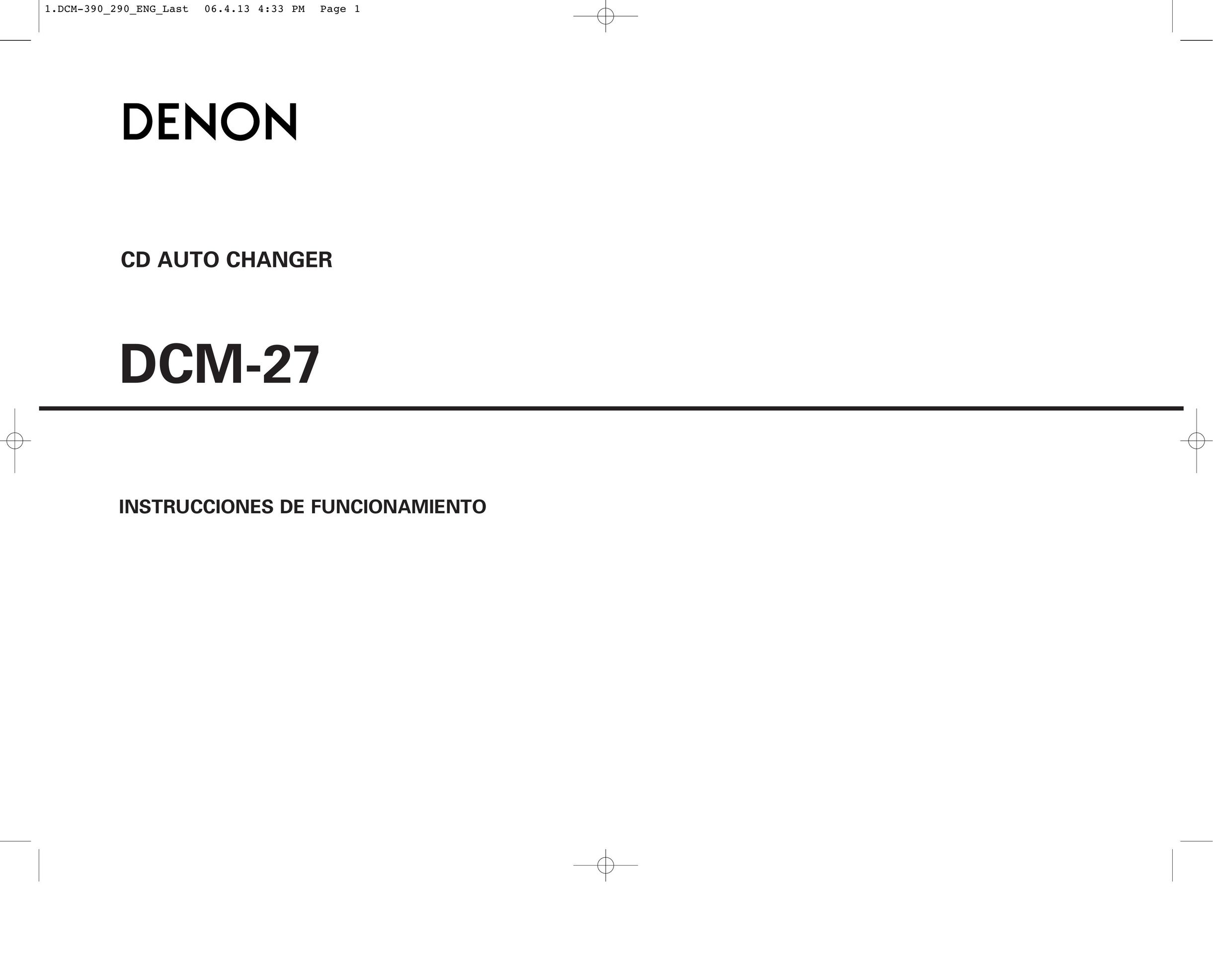 Denon DCM-27 Car Stereo System User Manual