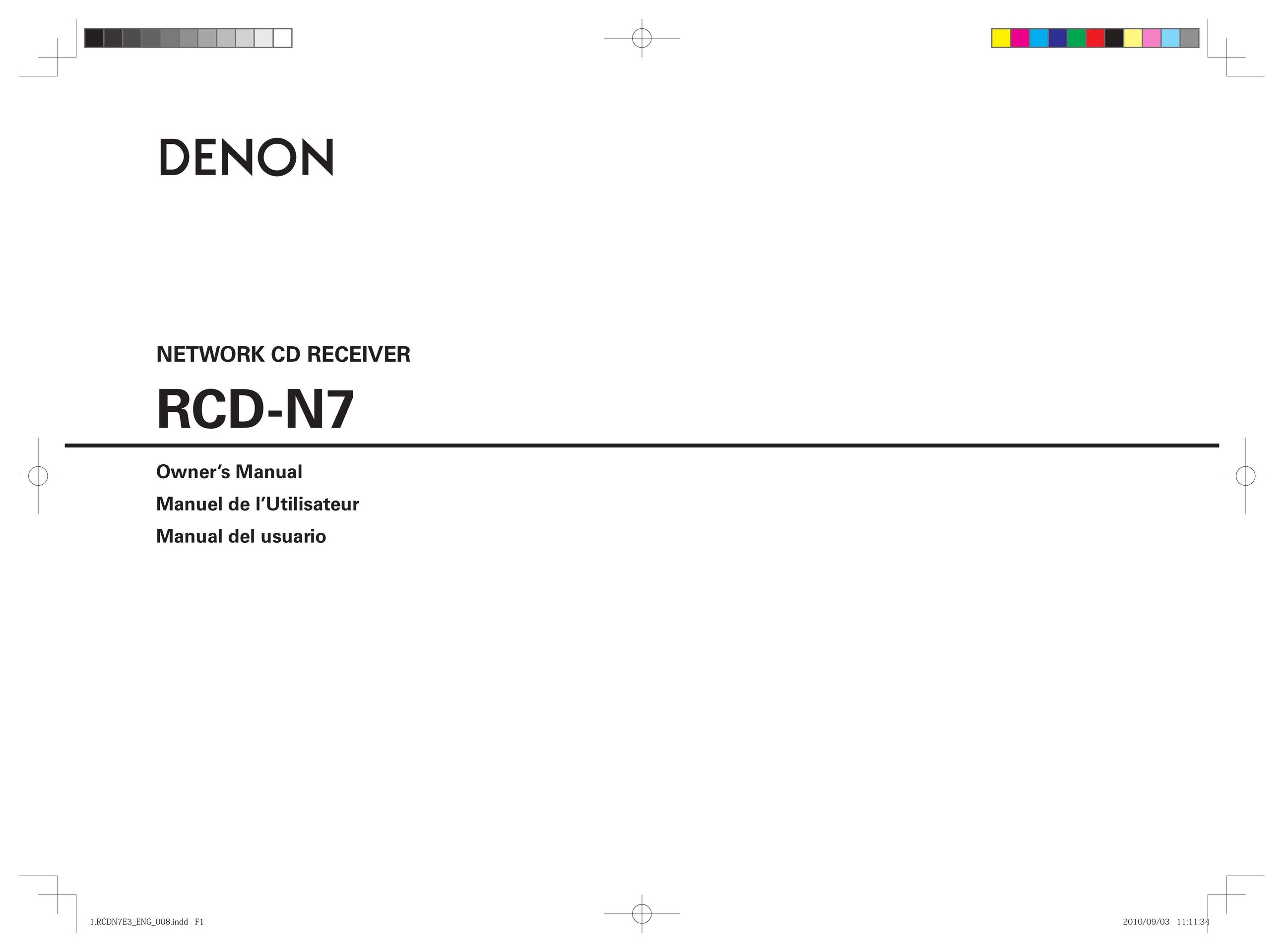 Denon RCD-N7 Car Stereo System User Manual