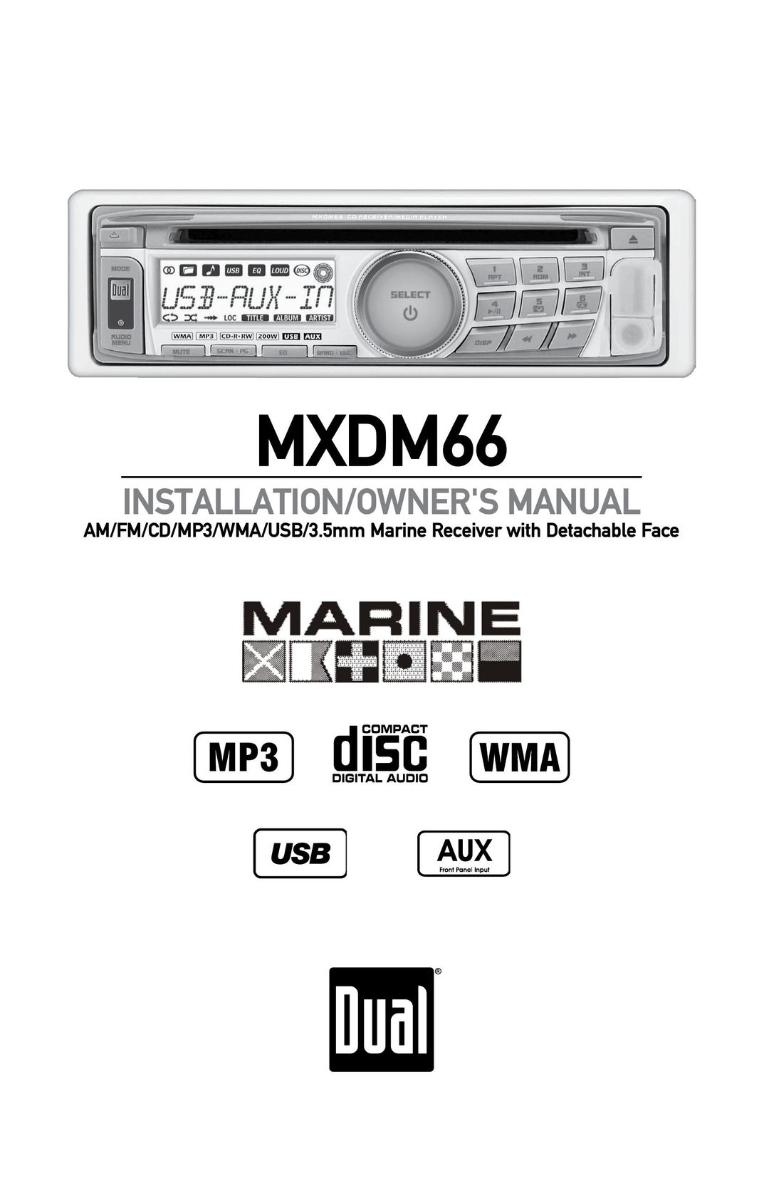 Dual MXDM66 Car Stereo System User Manual