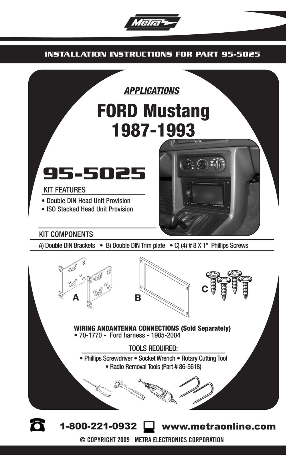 Ford 95-5025 Car Stereo System User Manual