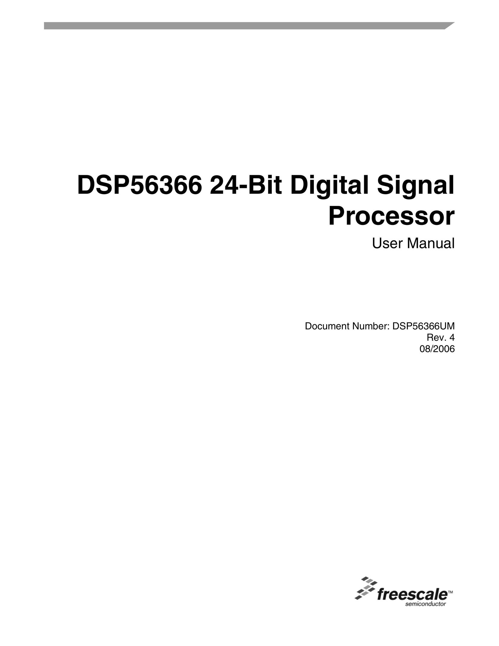 Freescale Semiconductor DSP56366 Car Stereo System User Manual