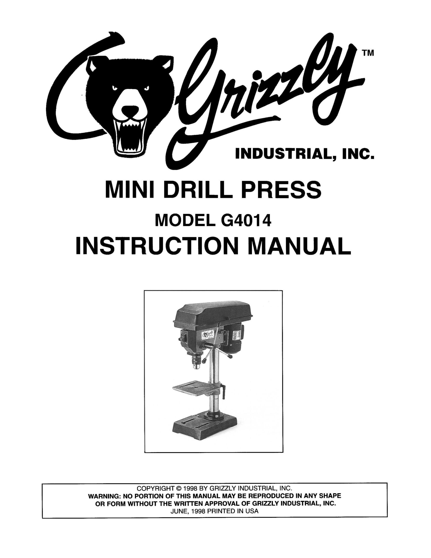 Grizzly G4014 Car Stereo System User Manual
