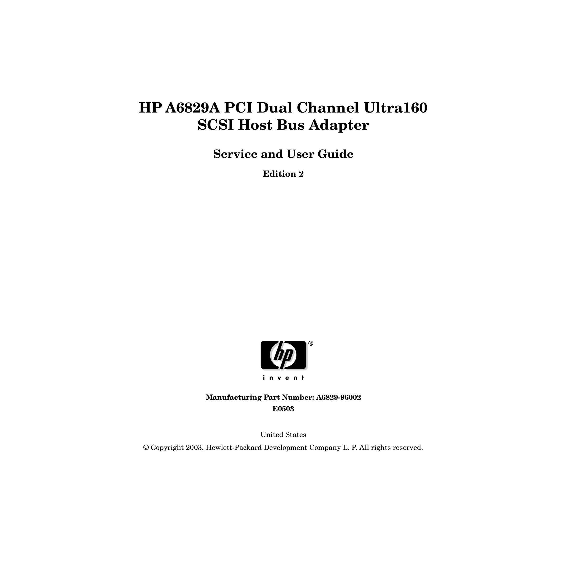 HP (Hewlett-Packard) A6829A Car Stereo System User Manual