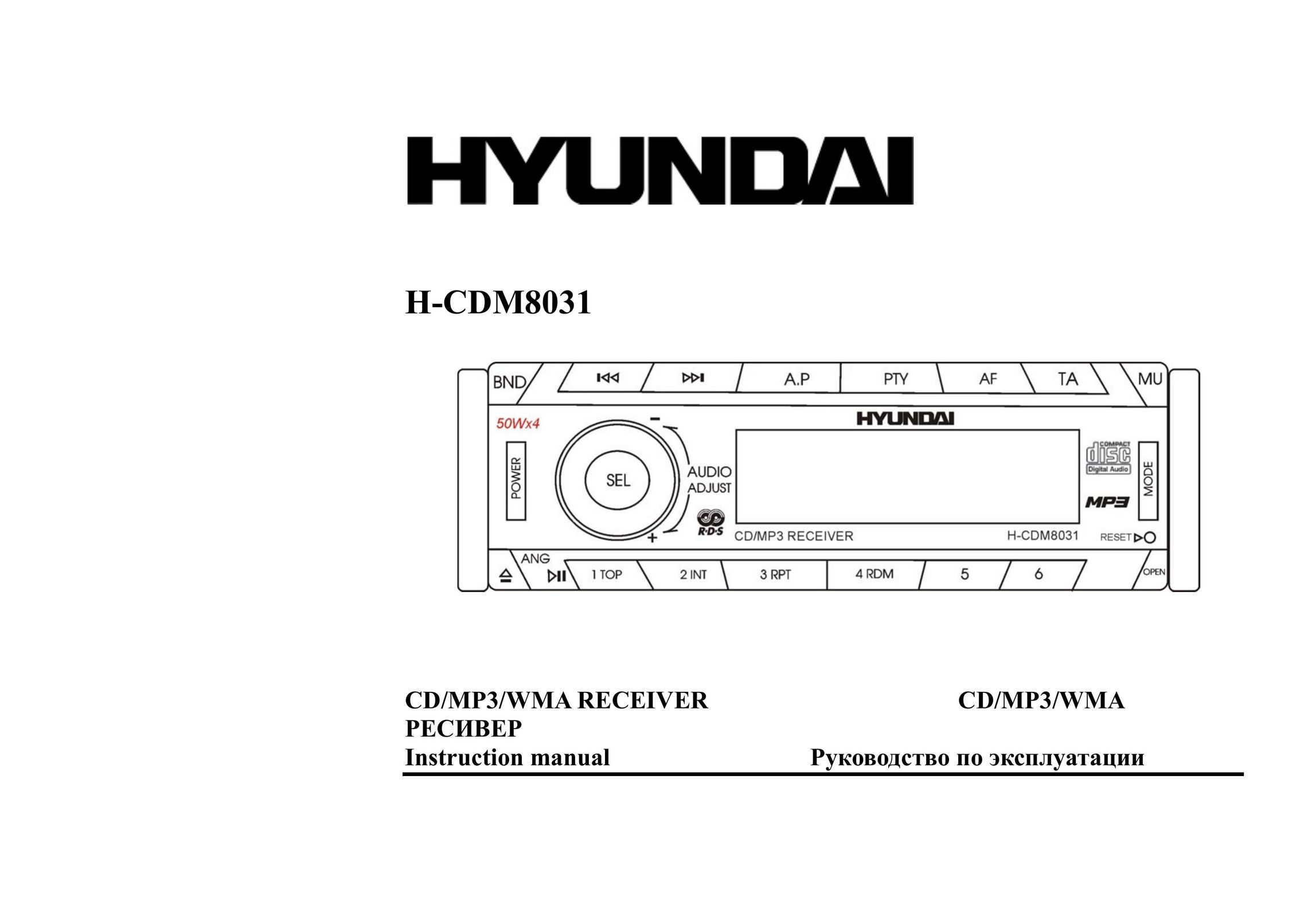 Hyundai H-CDM8031 Car Stereo System User Manual