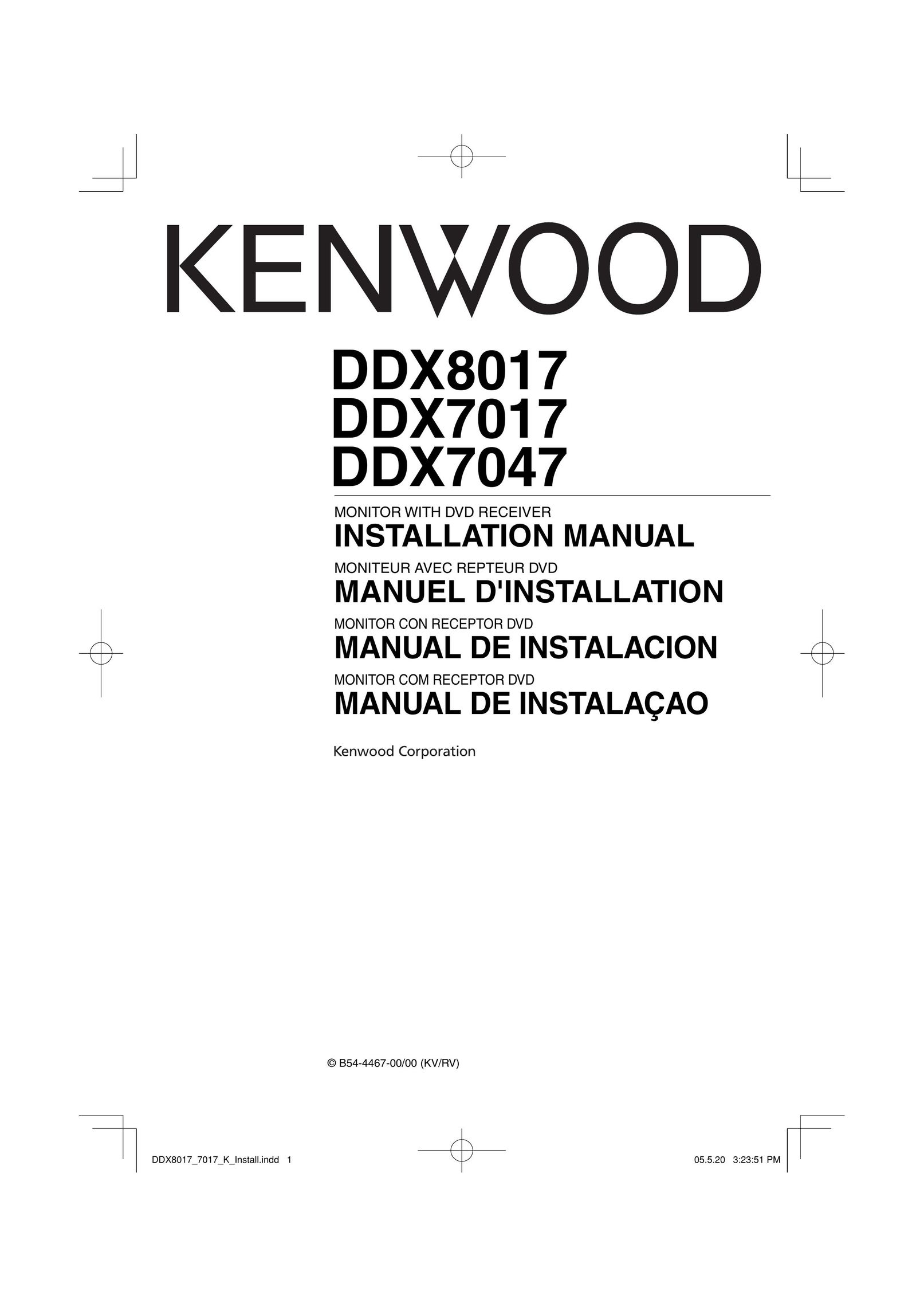 Kenwood DDX7017 Car Stereo System User Manual
