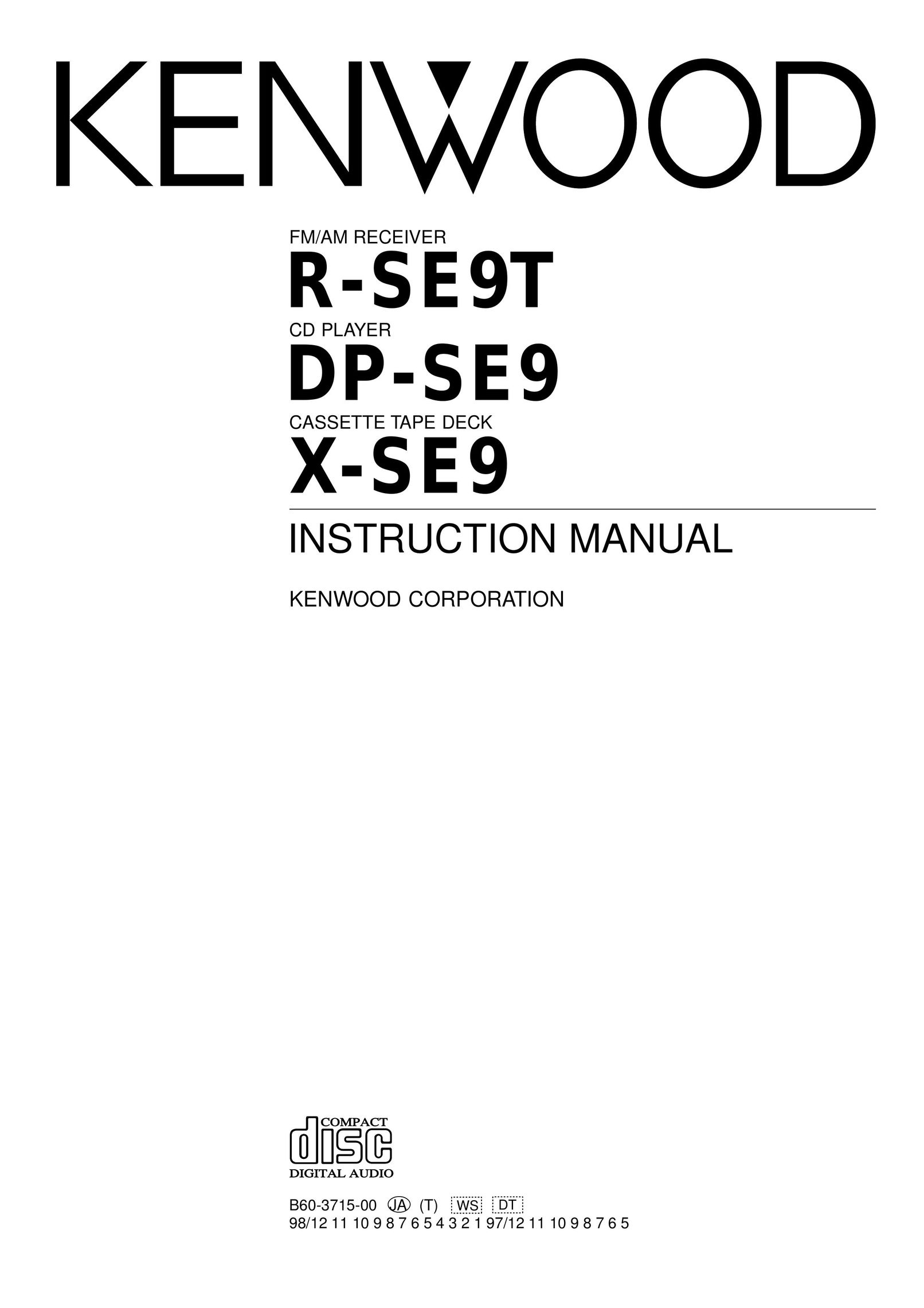 Kenwood DP-SE9 Car Stereo System User Manual