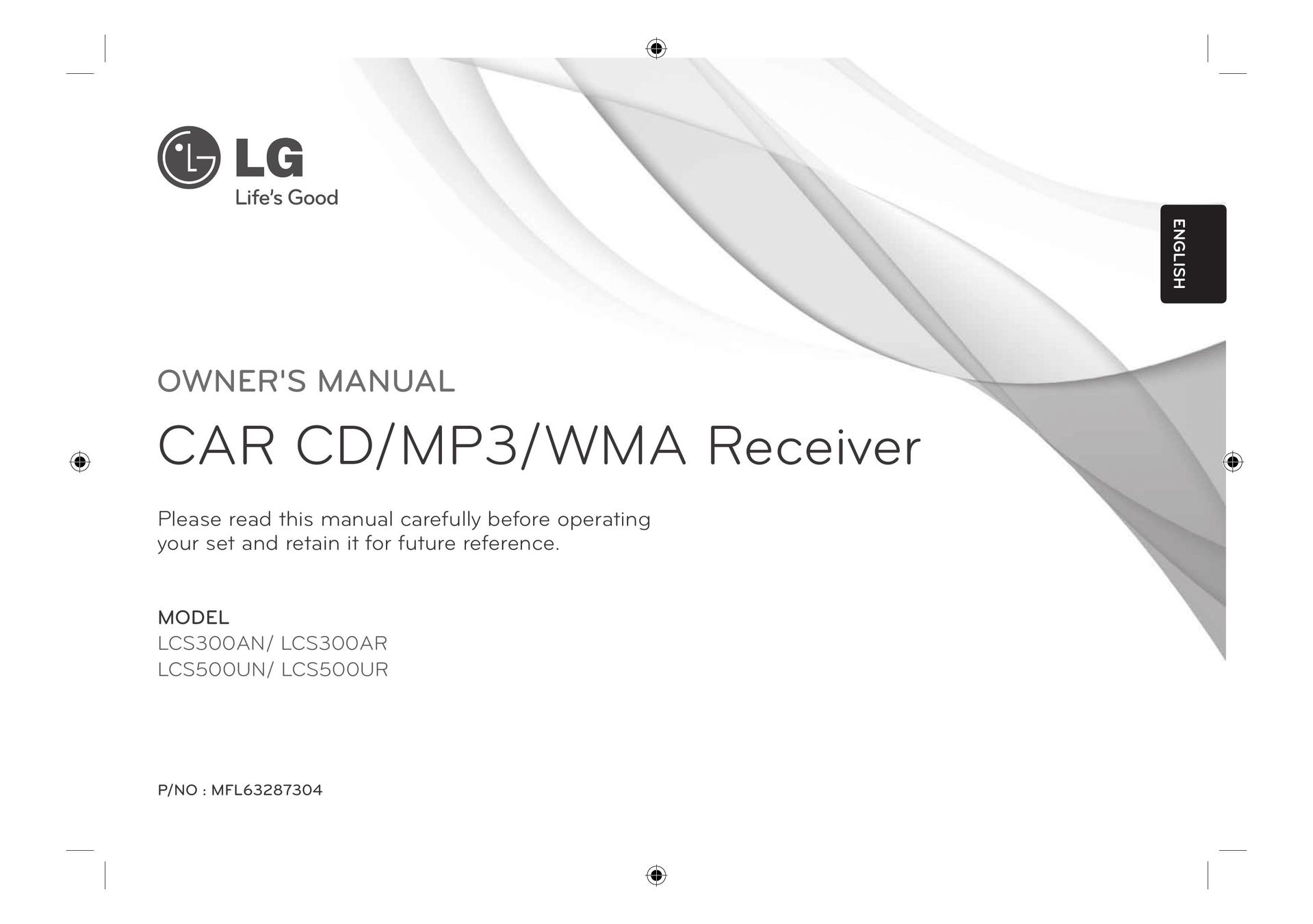 LG Electronics MFL63287304 Car Stereo System User Manual