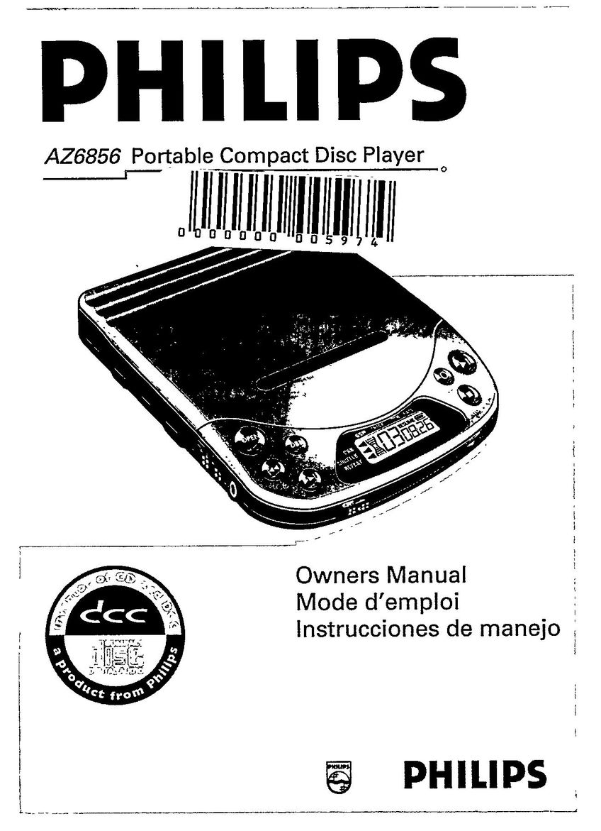 Magnavox AZ6856 Car Stereo System User Manual