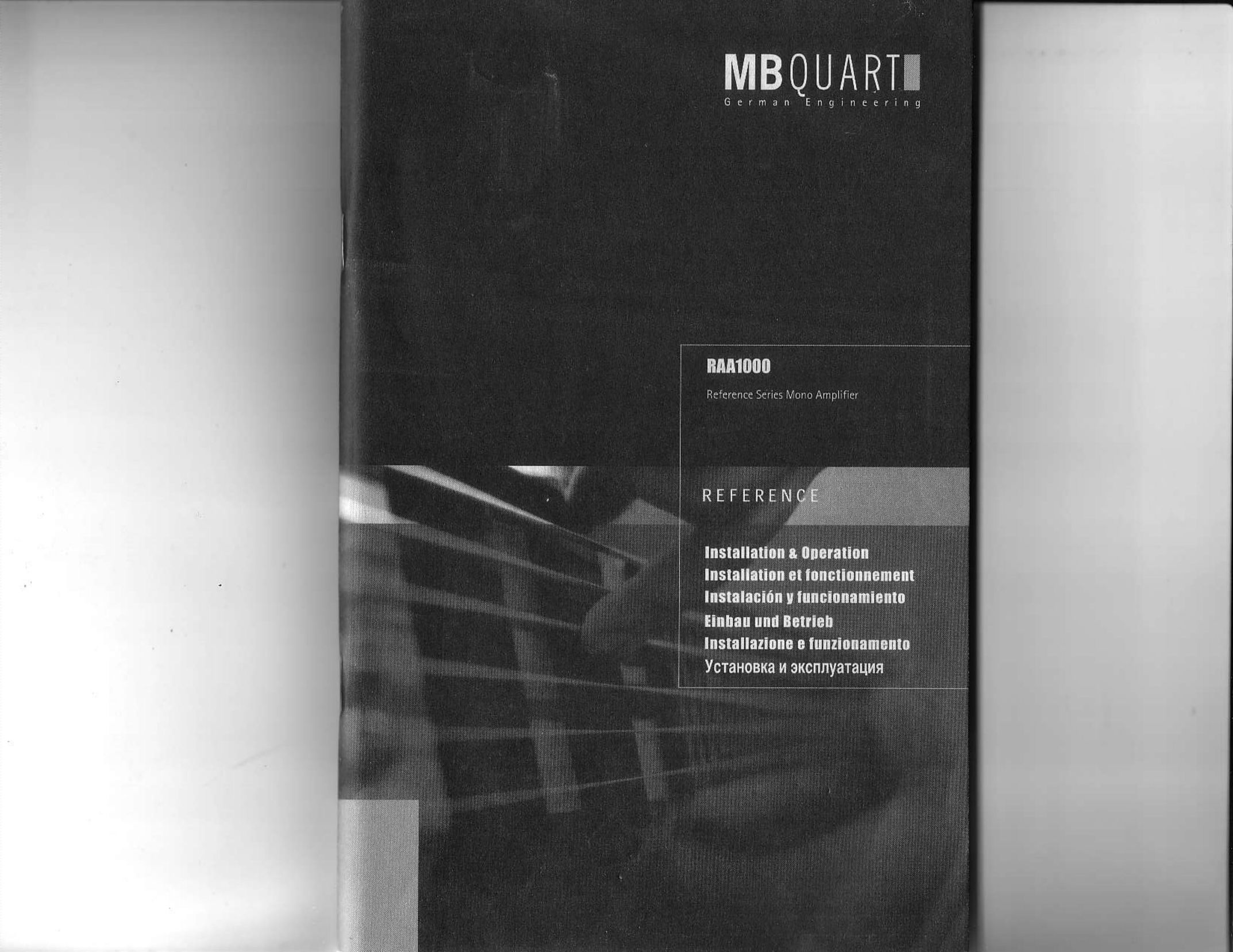 MB QUART RAA1000 Car Stereo System User Manual