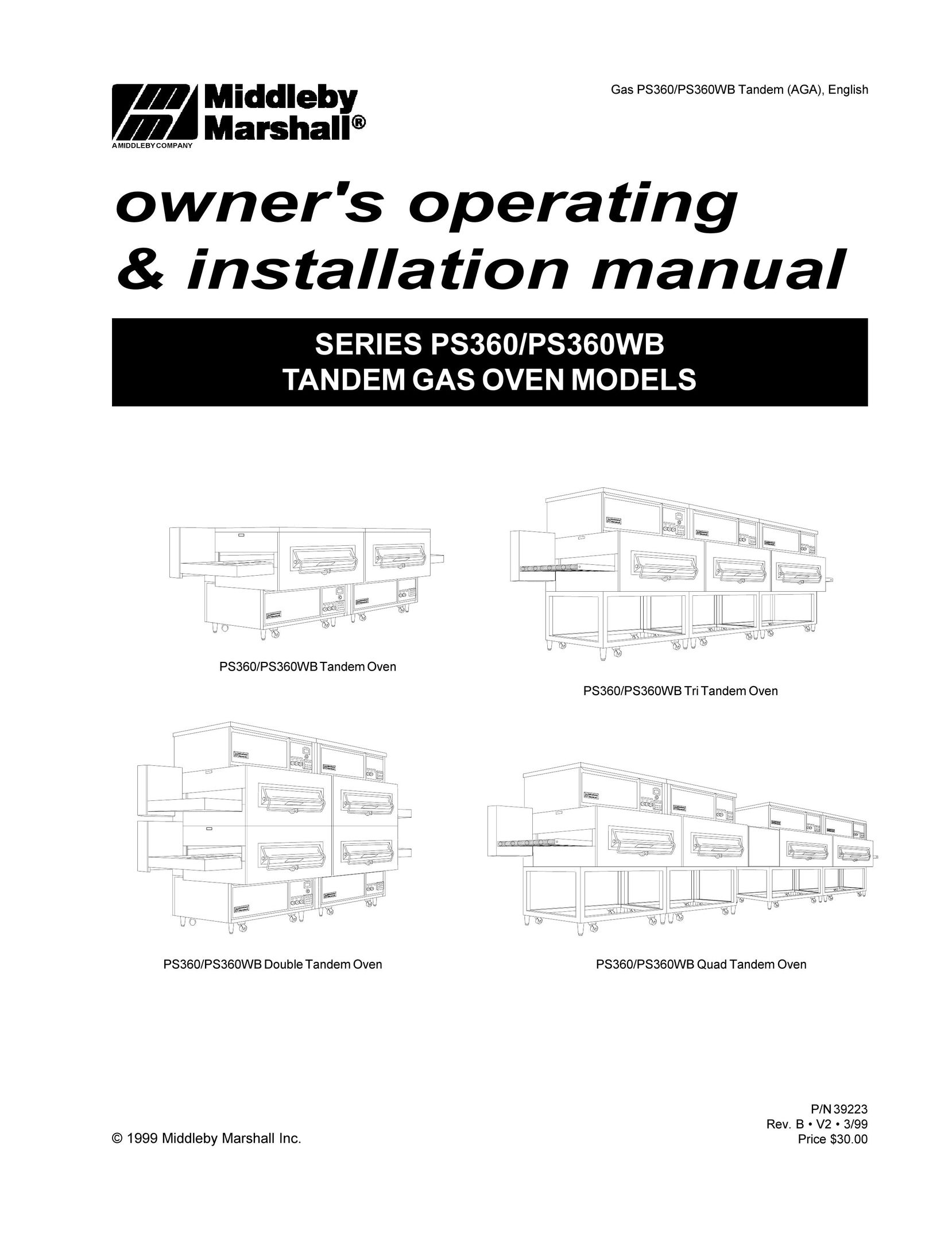 Middleby Marshall PS360WB Car Stereo System User Manual