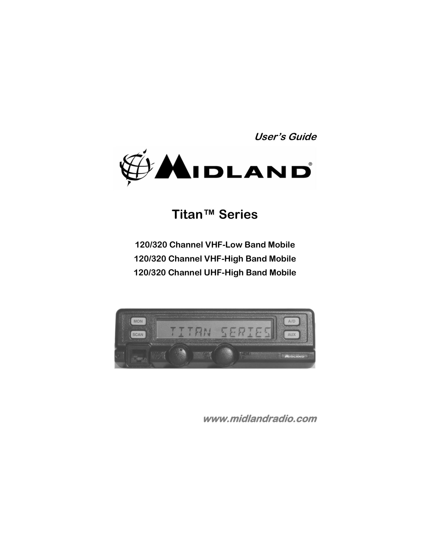 Midland Radio 120/320 CHANNEL UHF-HIGH BAND MOBILE Car Stereo System User Manual