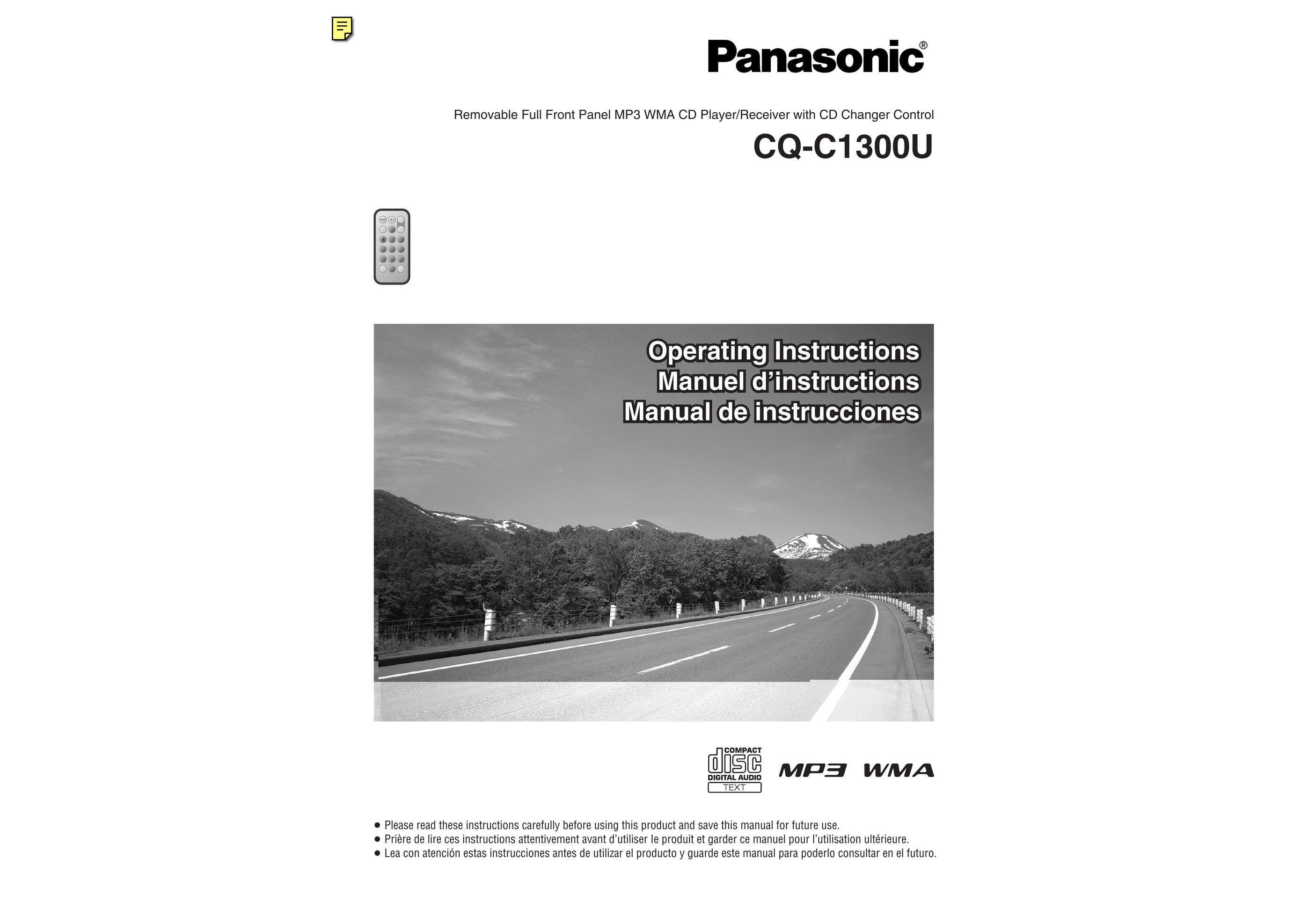 Panasonic CQ-C1300U Car Stereo System User Manual