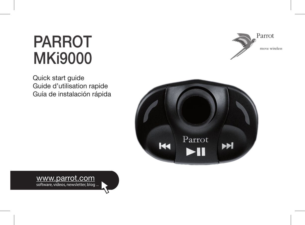 Parrot MKI9000 Car Stereo System User Manual