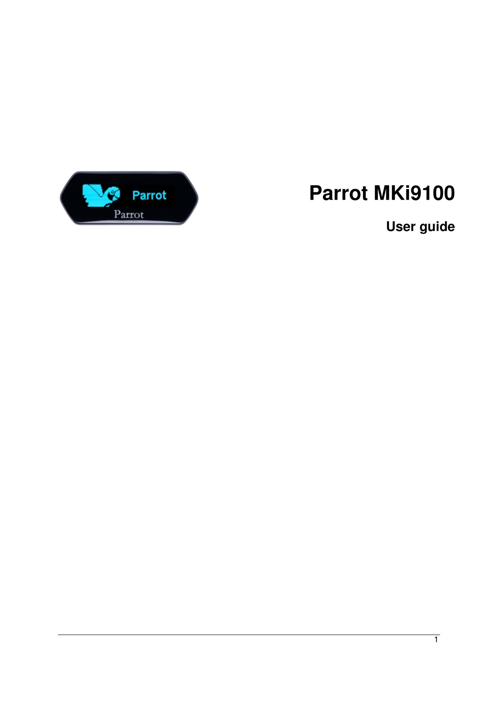 Parrot MKI9100 Car Stereo System User Manual