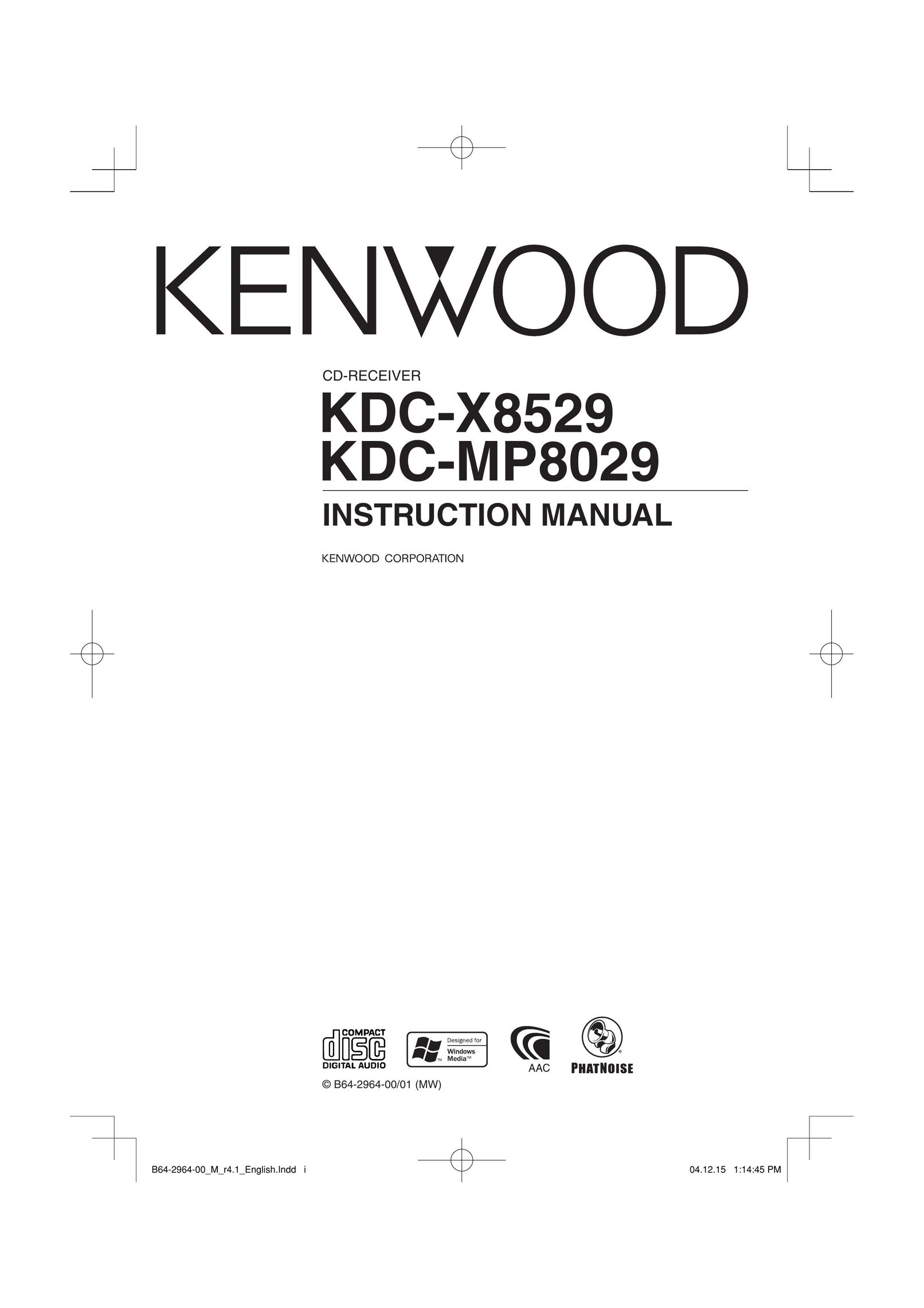 PhatNoise KDC-MP8029 Car Stereo System User Manual